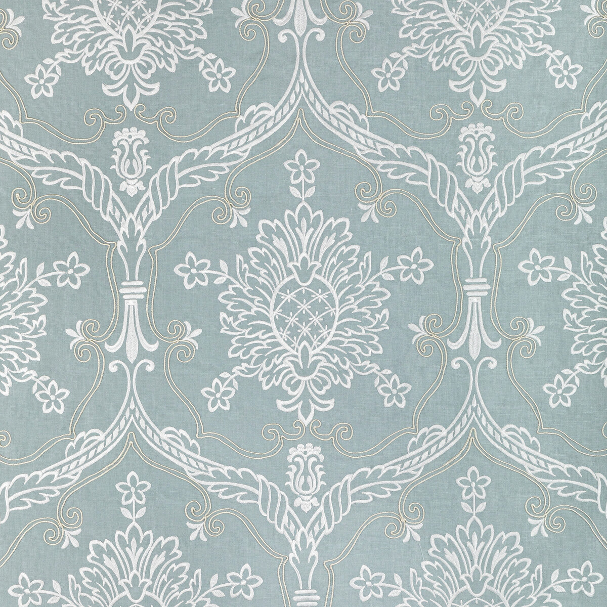 Hayes Embroidery-Blue