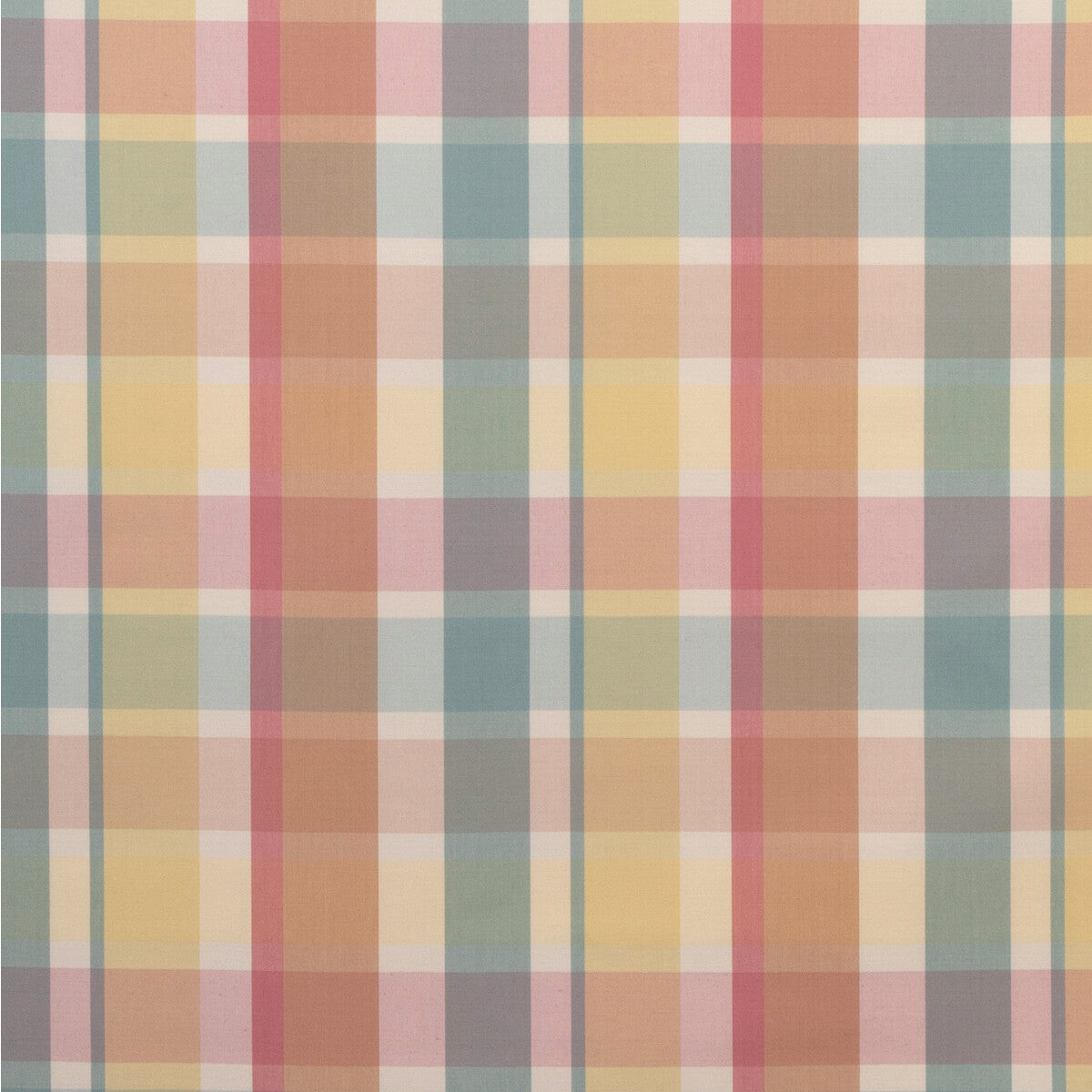 Fisher Plaid-Melon/Aqua