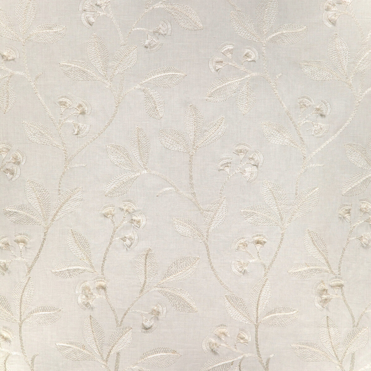 Iris Embroidery-Ivory