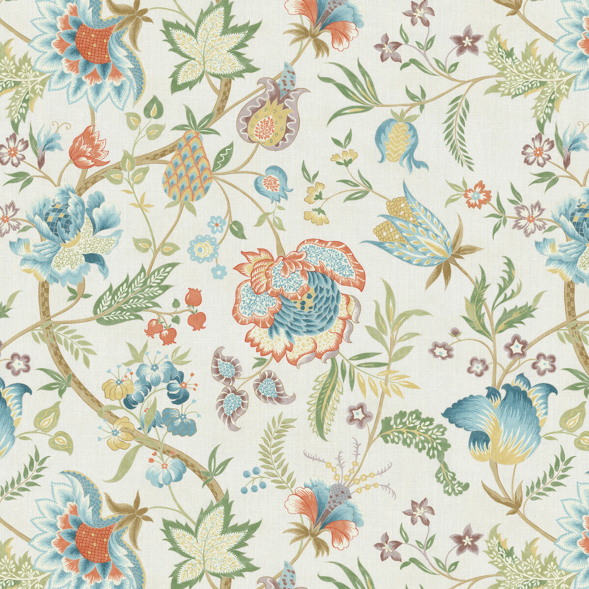 Arundel Print-Teal