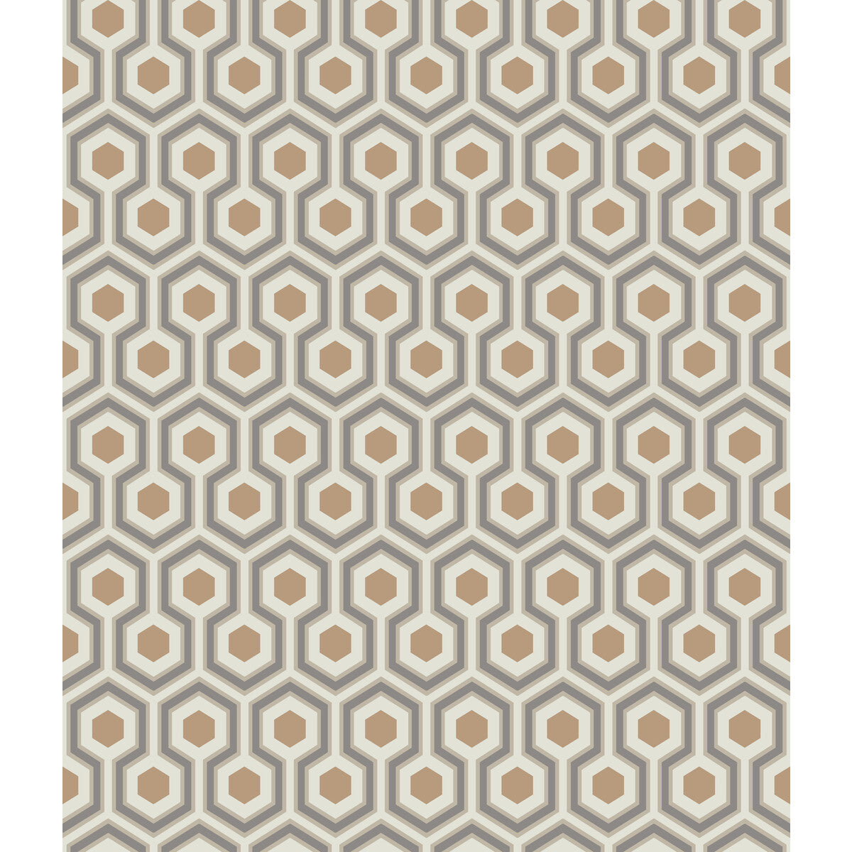 Hicks Hexagon-Gold/Taupe
