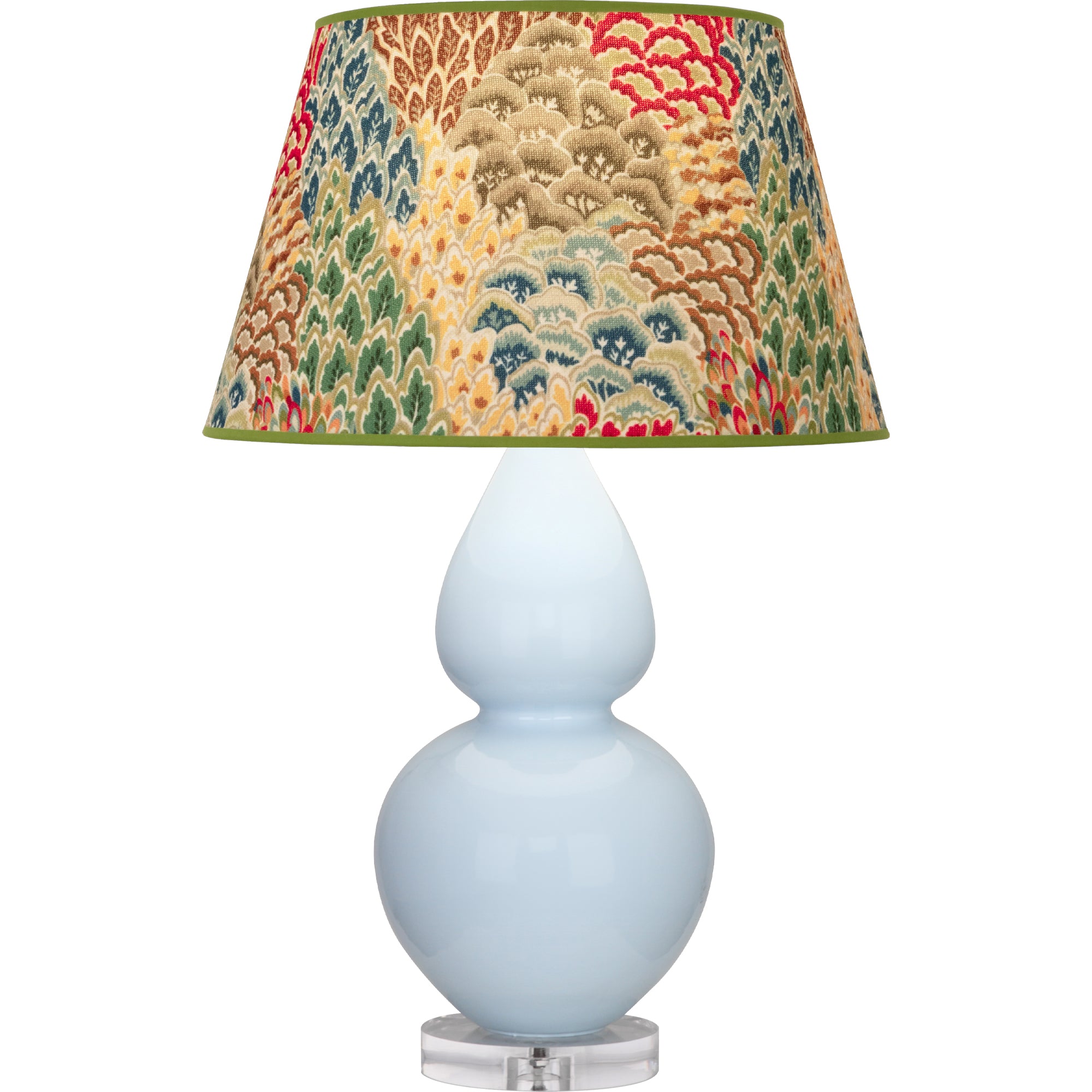 A676F | Baby Blue Double Gourd Table Lamp