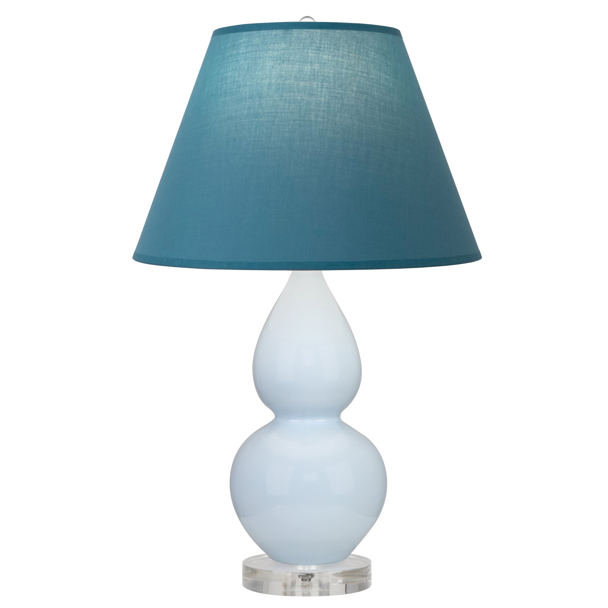 A696B | Baby Blue Small Double Gourd Accent Lamp