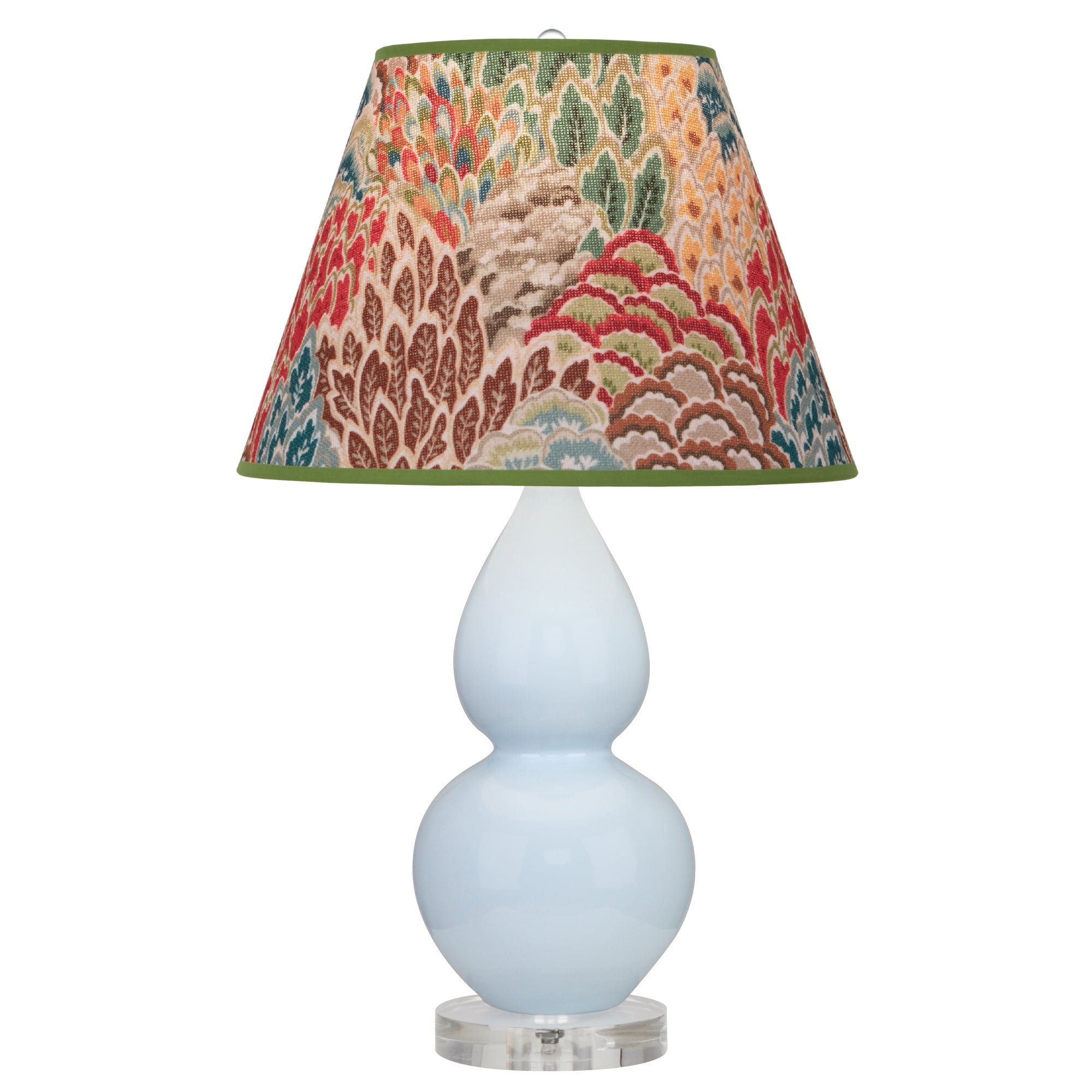 A696F | Baby Blue Small Double Gourd Accent Lamp