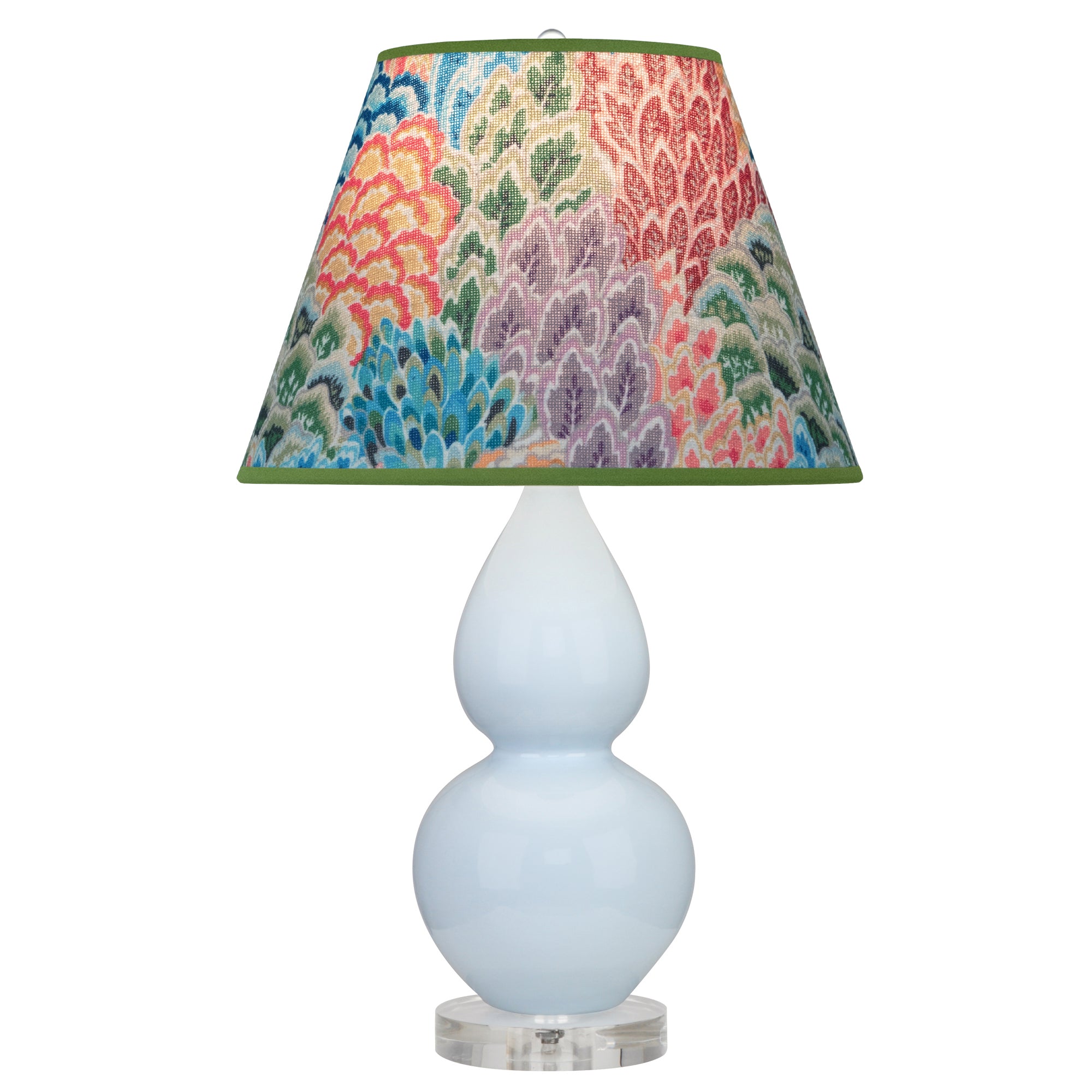 A696S | Baby Blue Small Double Gourd Accent Lamp