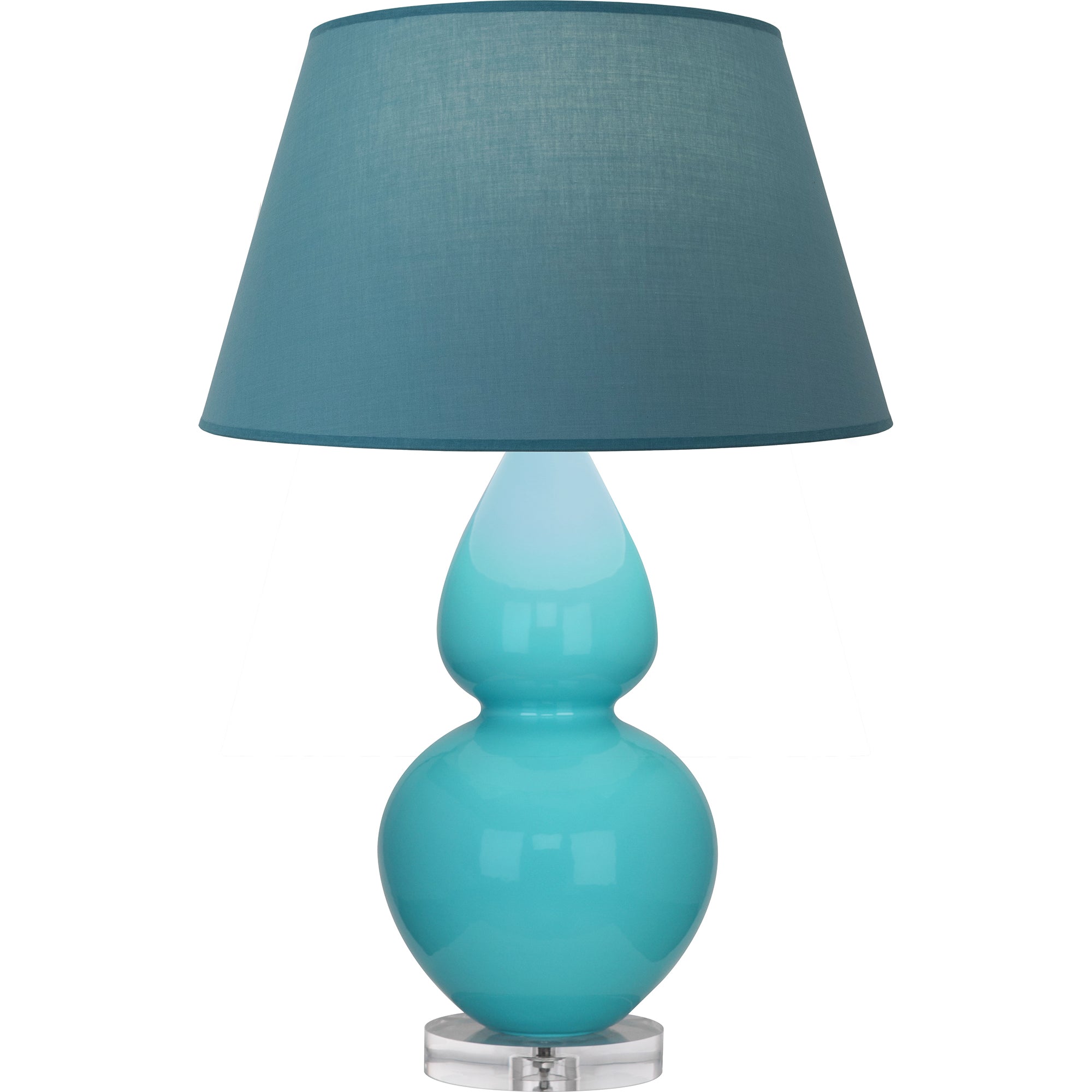 A741B | Egg Blue Double Gourd Table Lamp