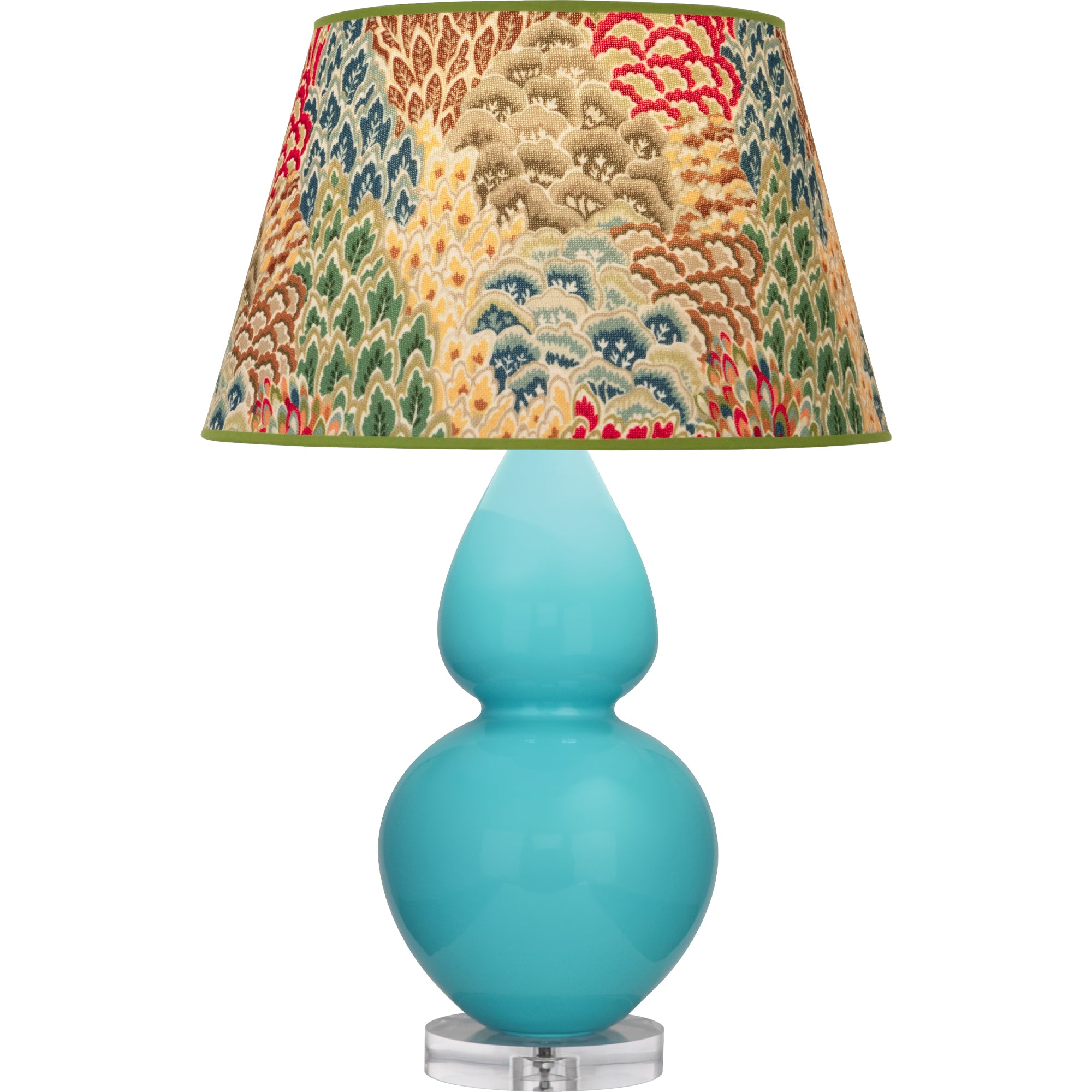A741F | Egg Blue Double Gourd Table Lamp
