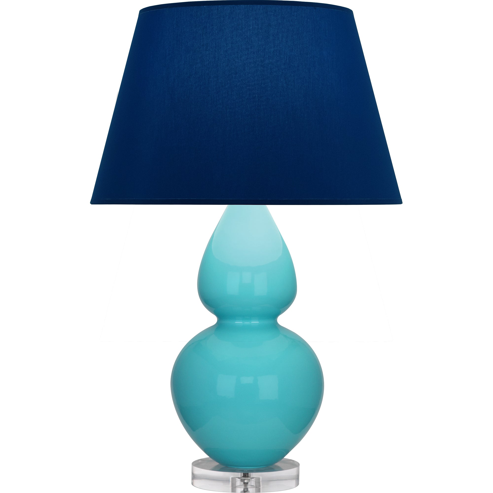 A741N | Egg Blue Double Gourd Table Lamp