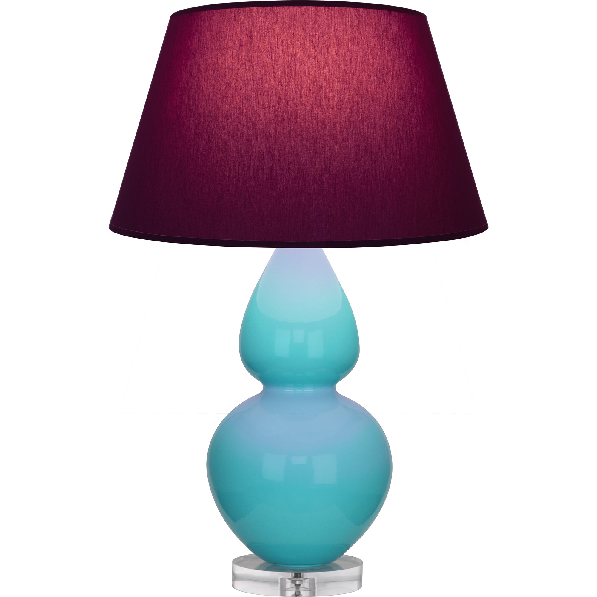 A741P | Egg Blue Double Gourd Table Lamp