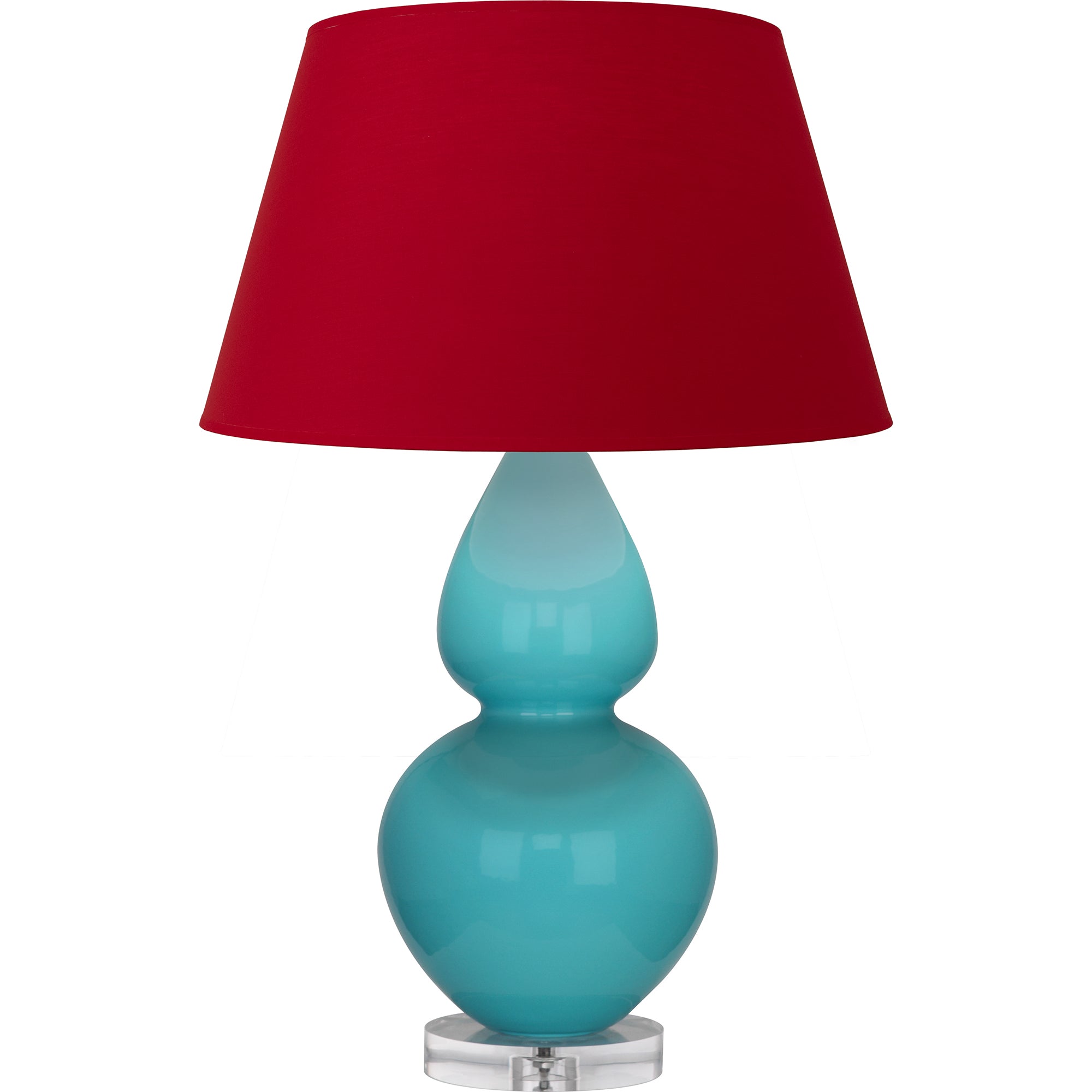 A741R | Egg Blue Double Gourd Table Lamp