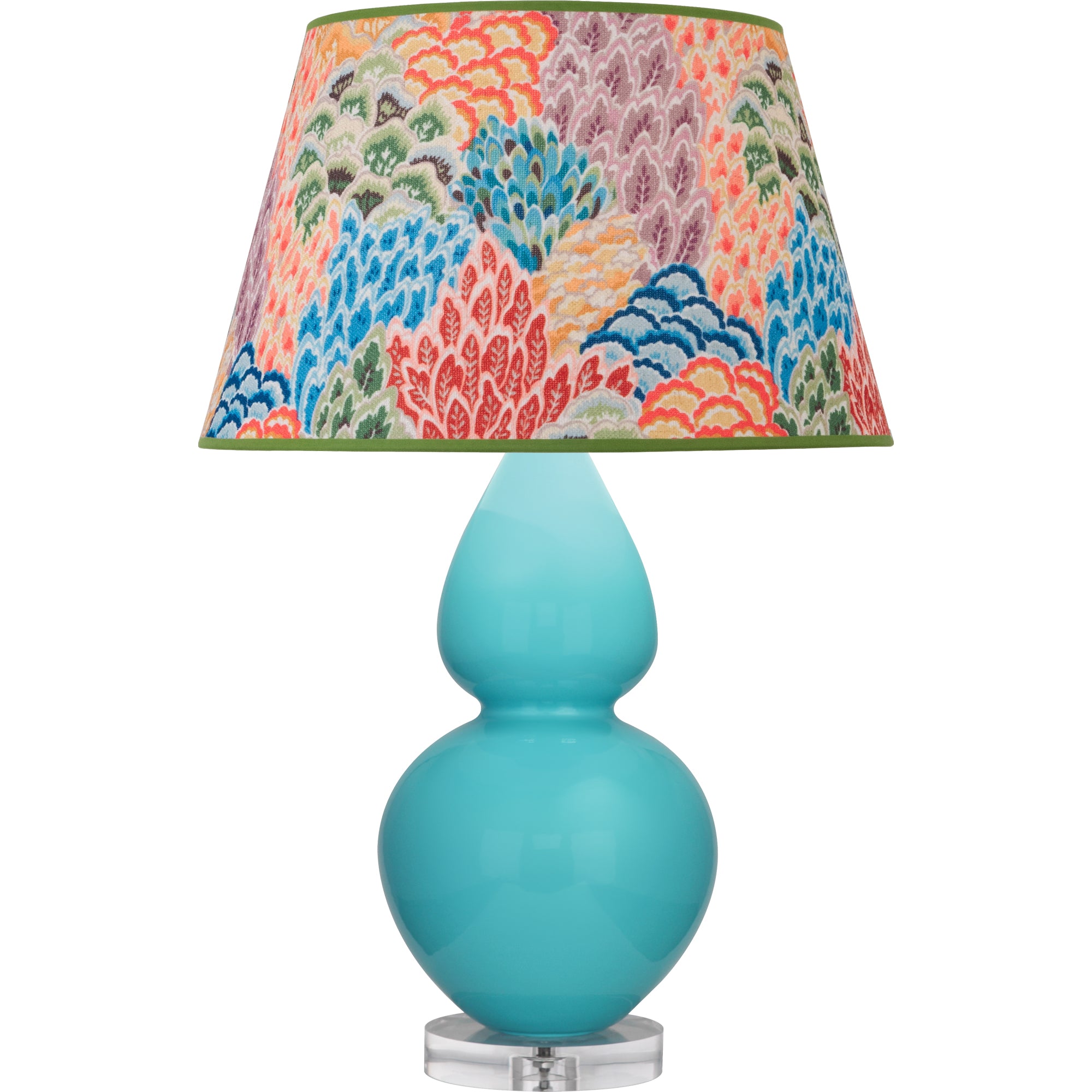 A741S | Egg Blue Double Gourd Table Lamp