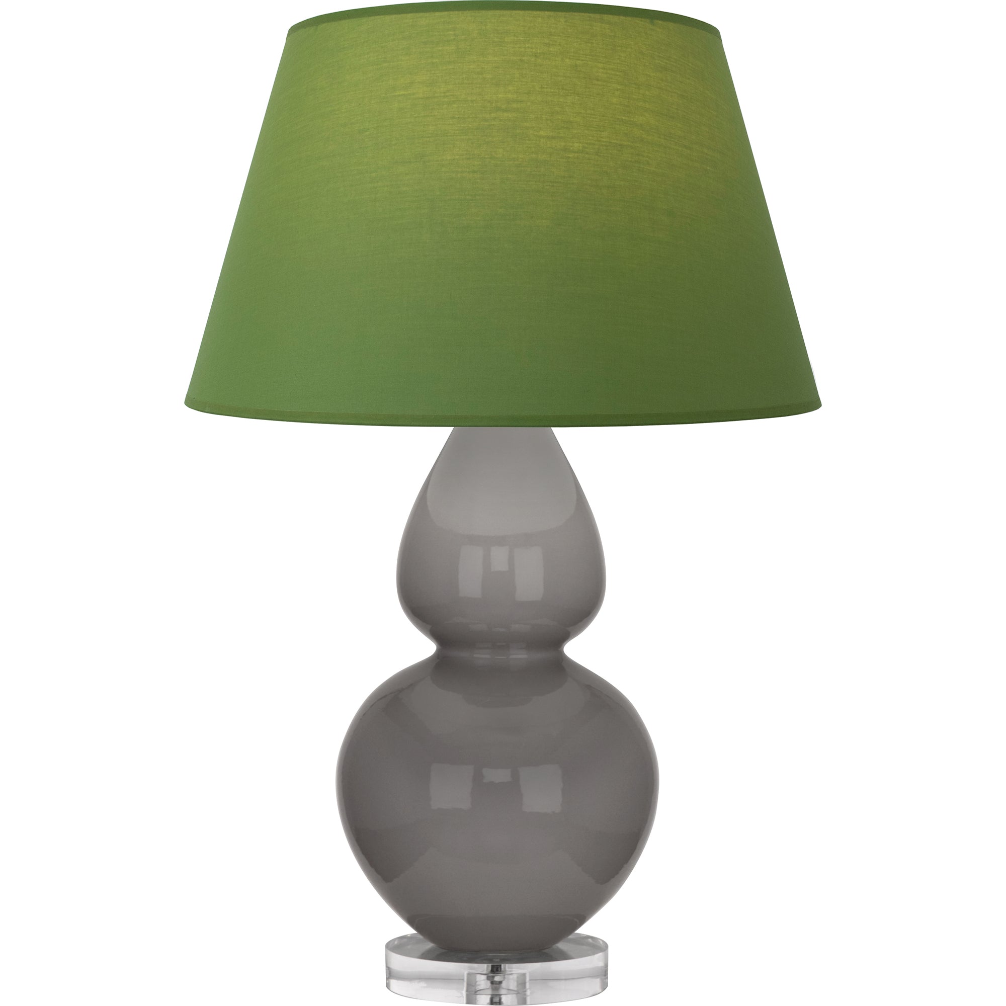 A750G | Smokey Taupe Double Gourd Table Lamp