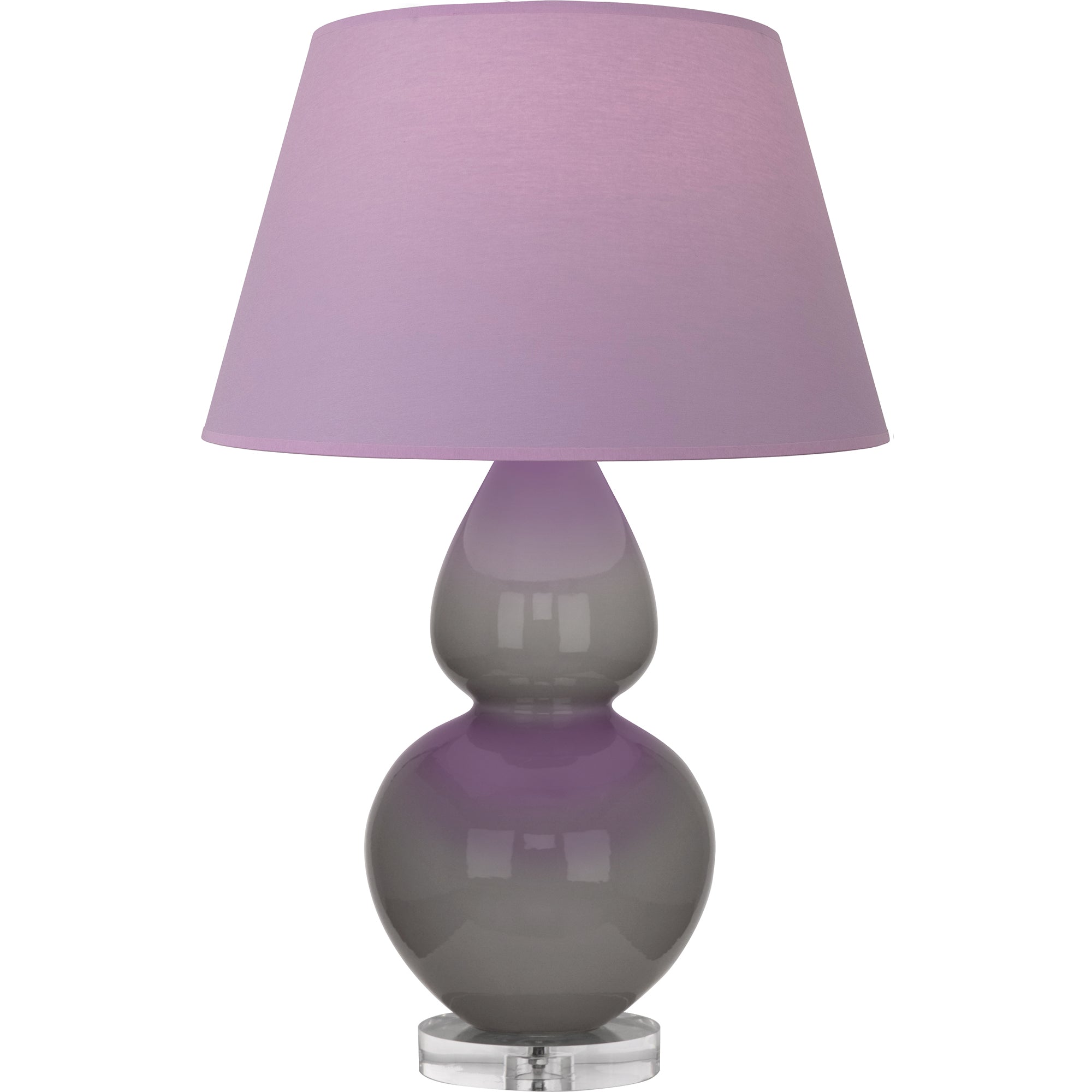 A750L | Smokey Taupe Double Gourd Table Lamp