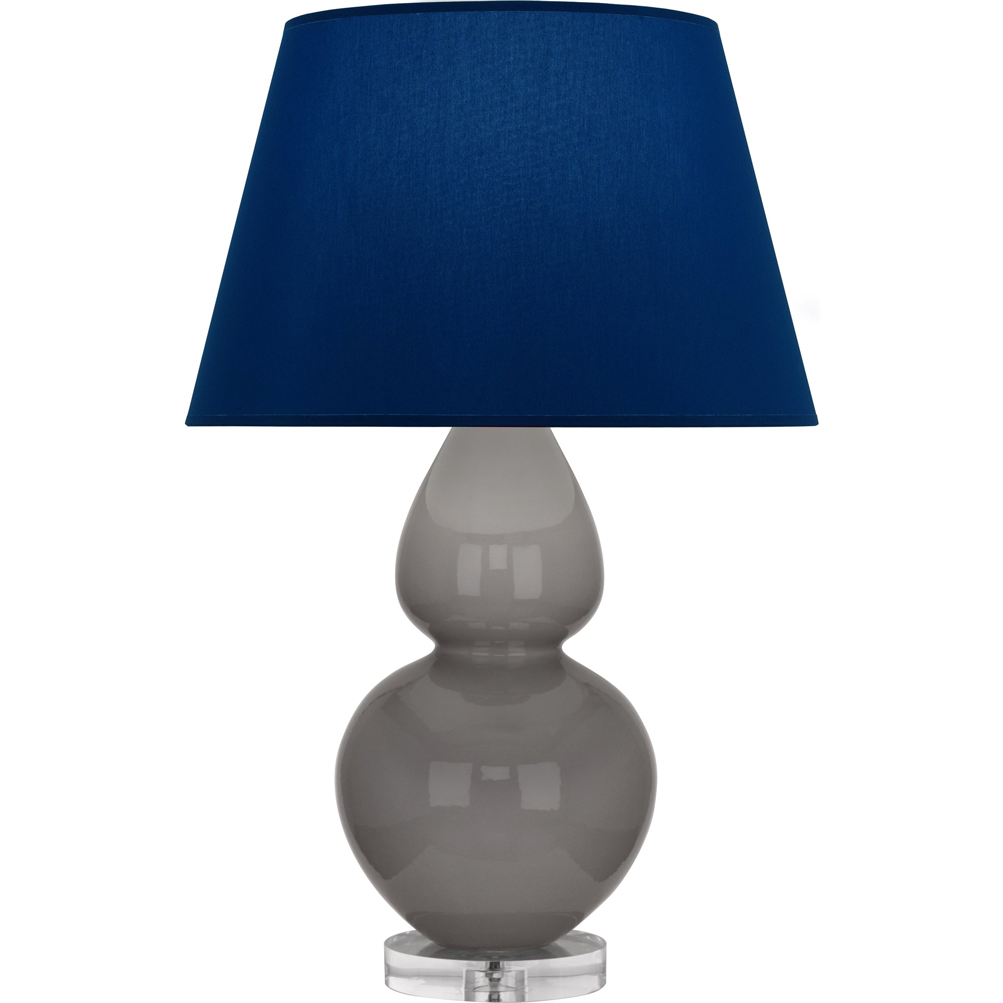 A750N | Smokey Taupe Double Gourd Table Lamp