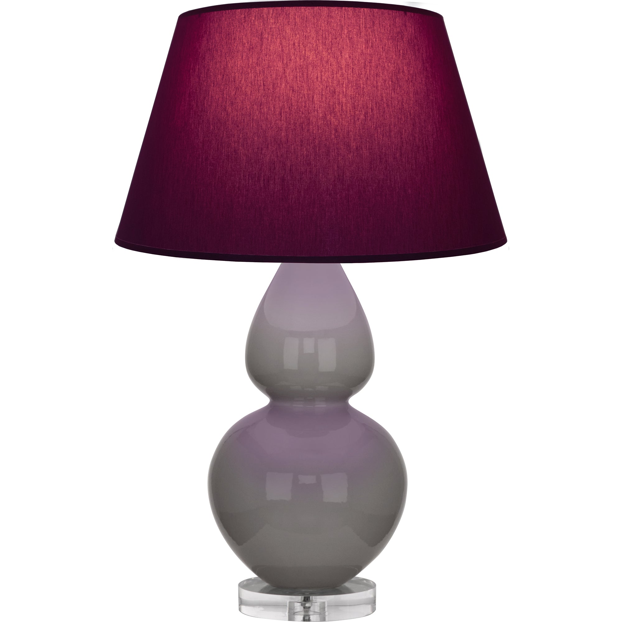 A750P | Smokey Taupe Double Gourd Table Lamp
