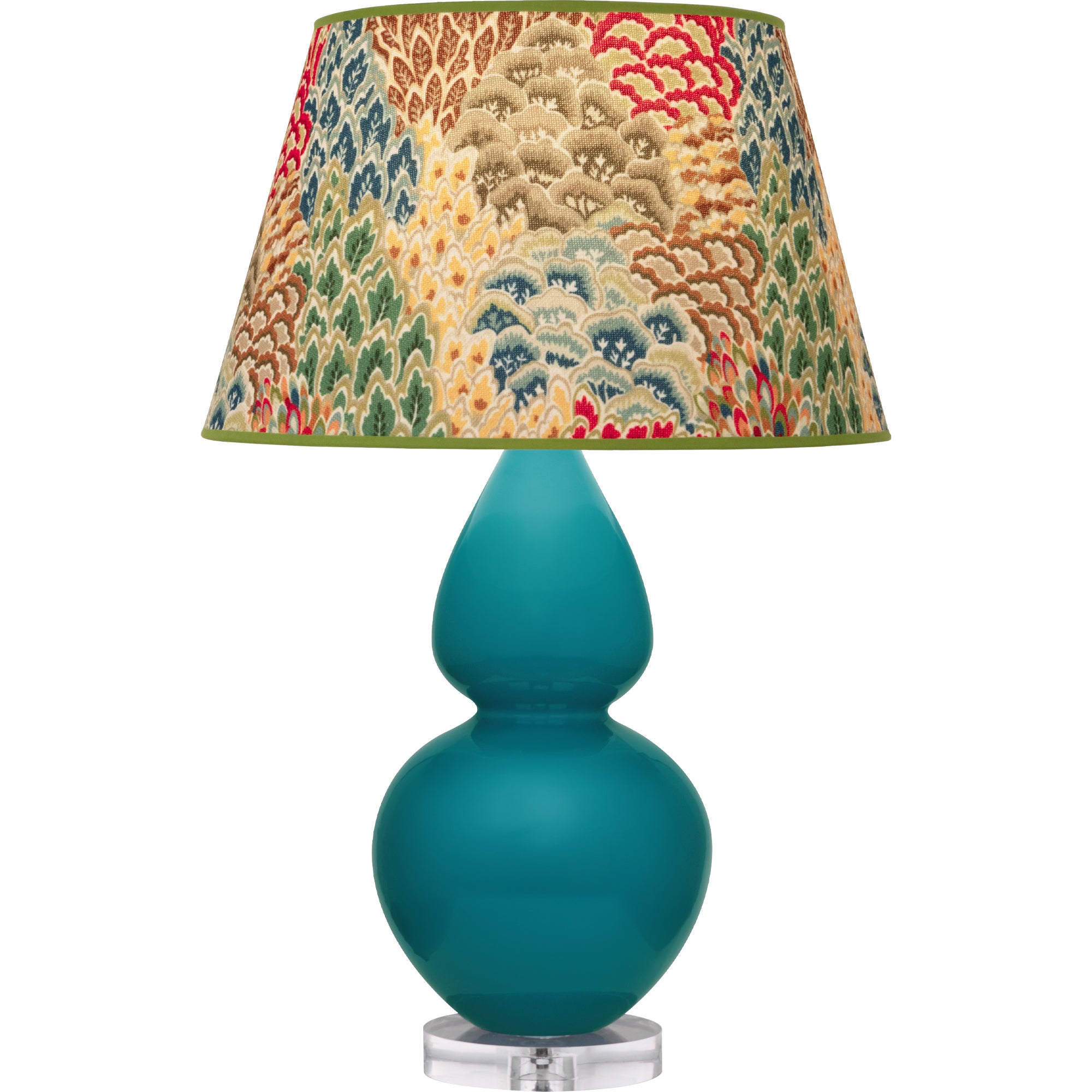A753F | Peacock Double Gourd Table Lamp