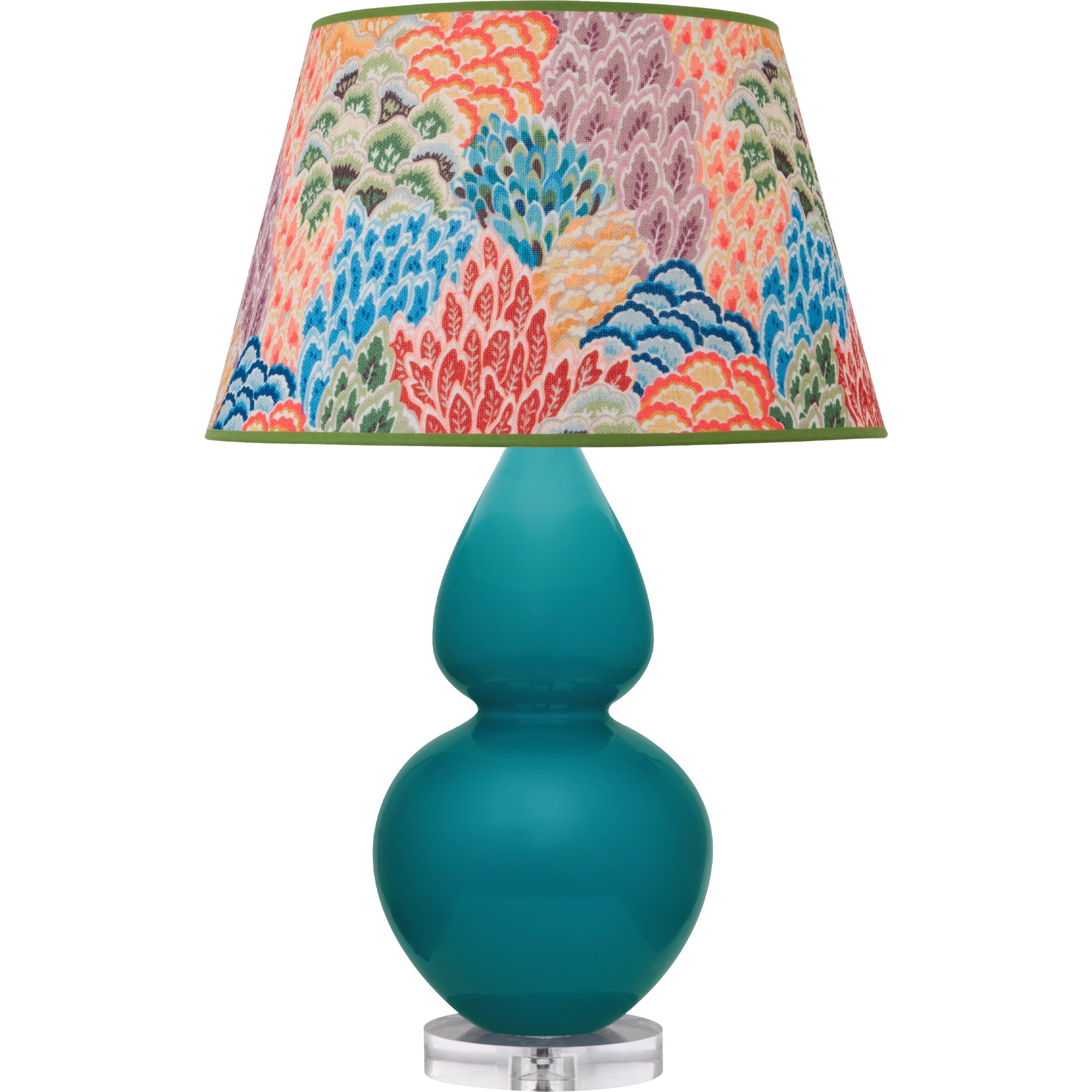A753S | Peacock Double Gourd Table Lamp