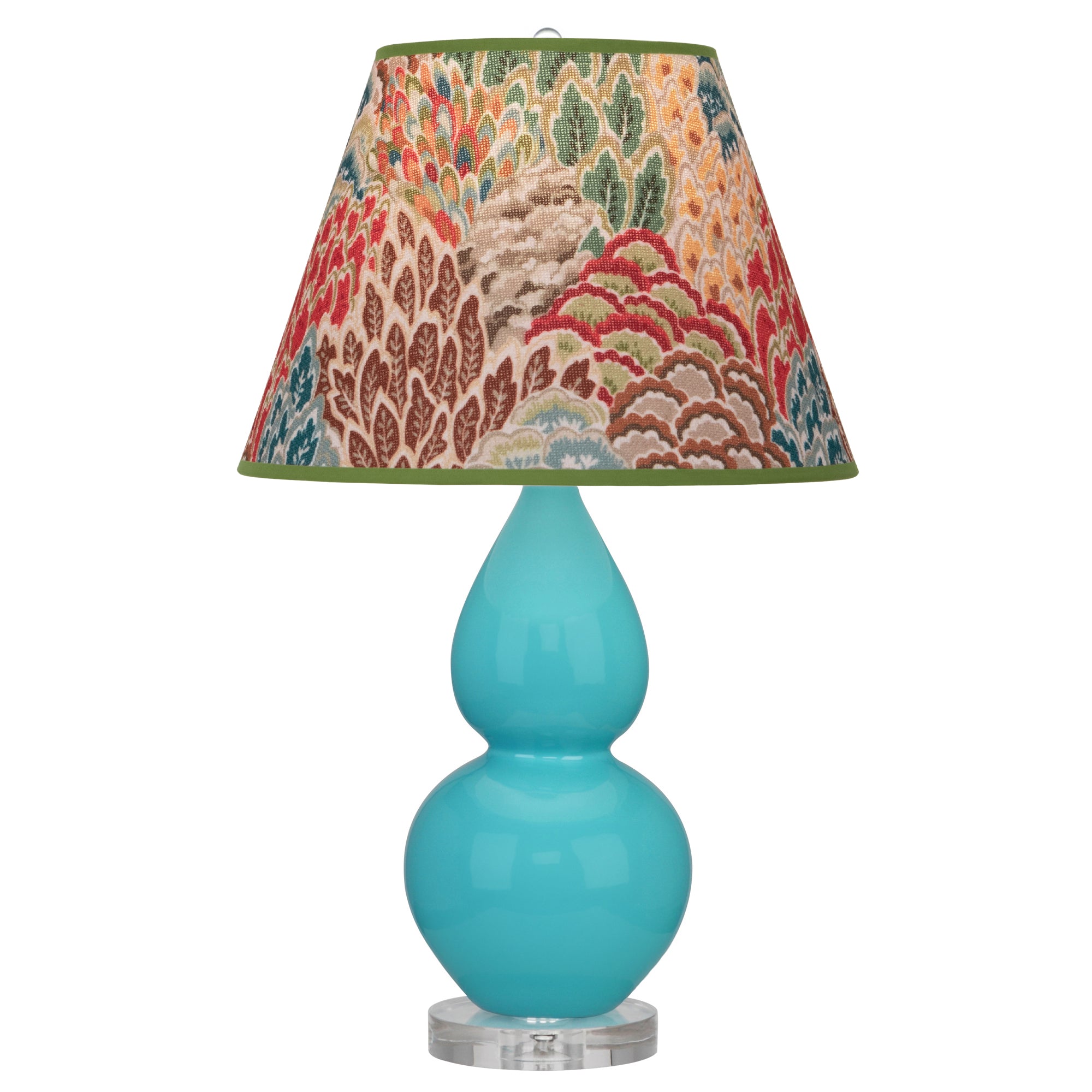 A761F | Egg Blue Small Double Gourd Accent Lamp