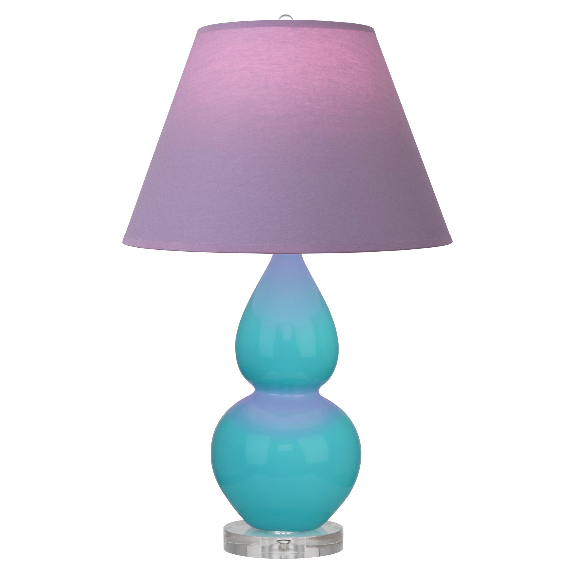 A761L | Egg Blue Small Double Gourd Accent Lamp