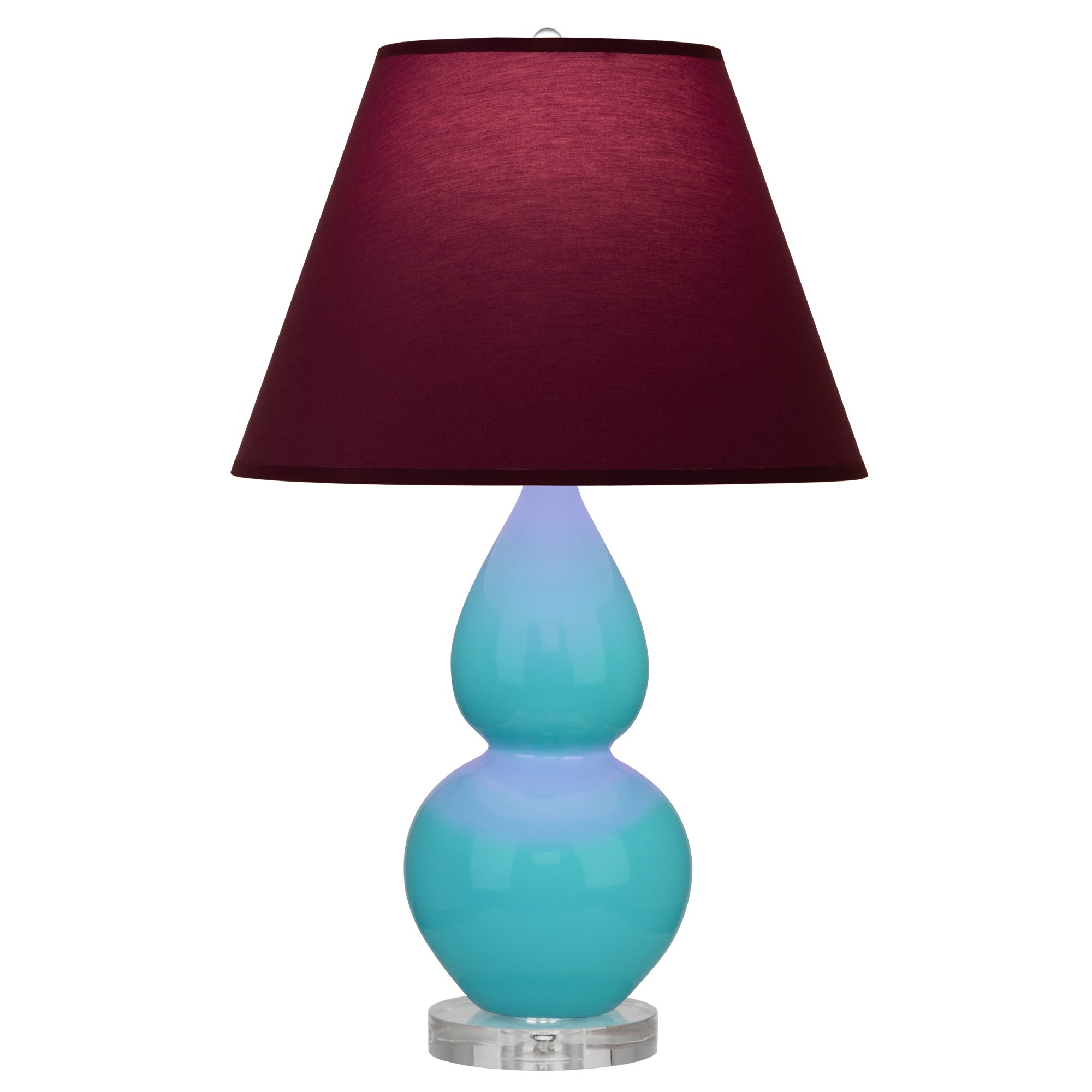 A761P | Egg Blue Small Double Gourd Accent Lamp