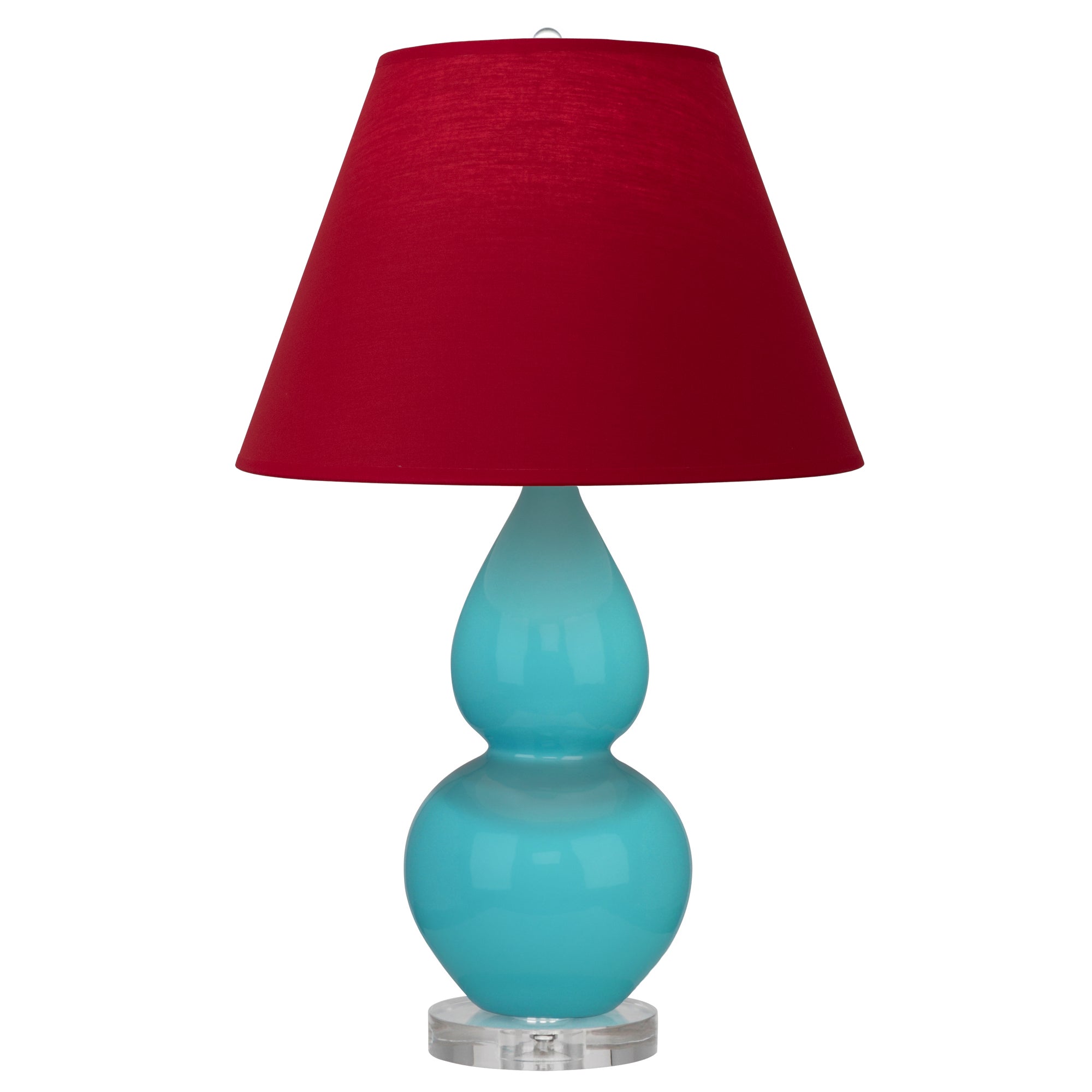 A761R | Egg Blue Small Double Gourd Accent Lamp
