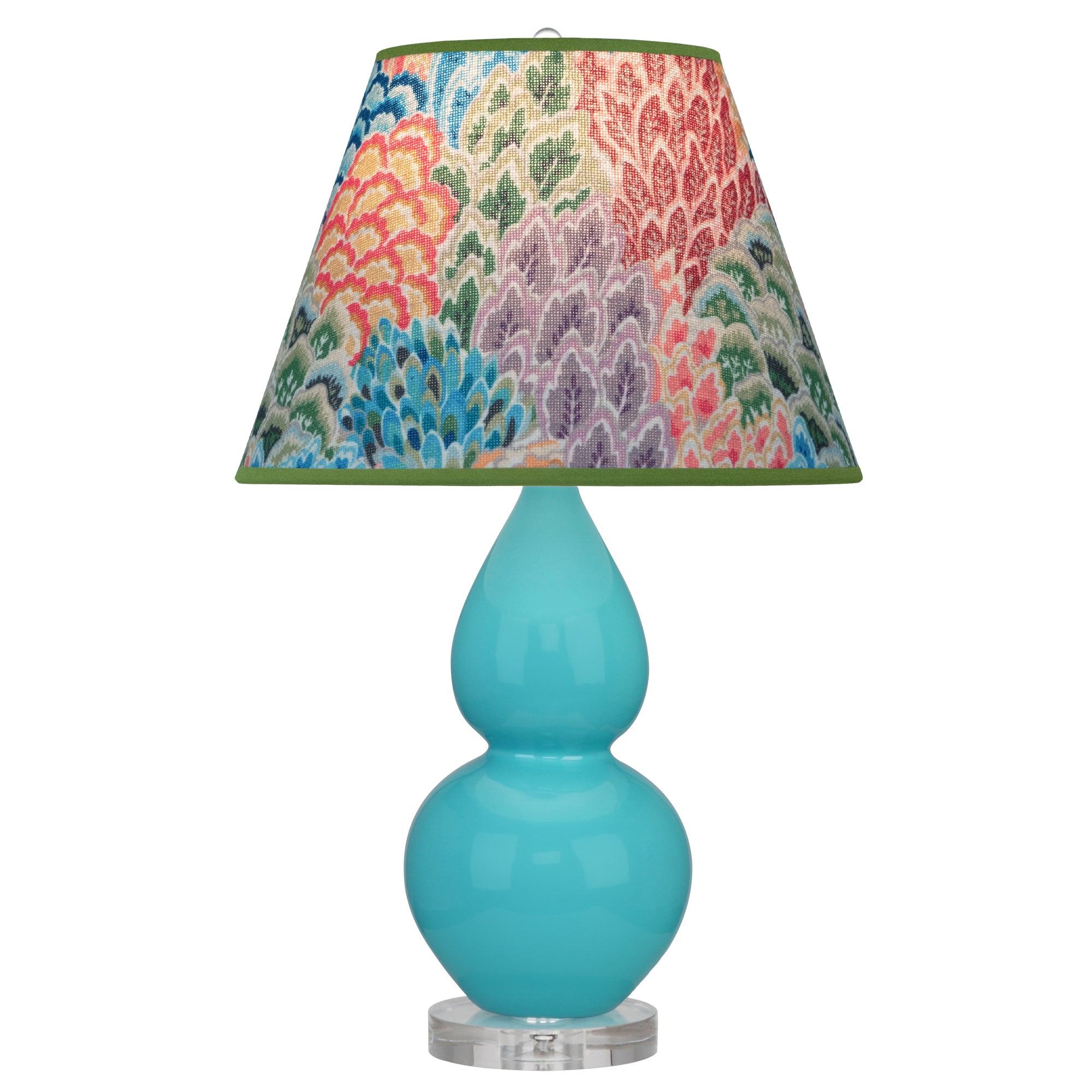 A761S | Egg Blue Small Double Gourd Accent Lamp