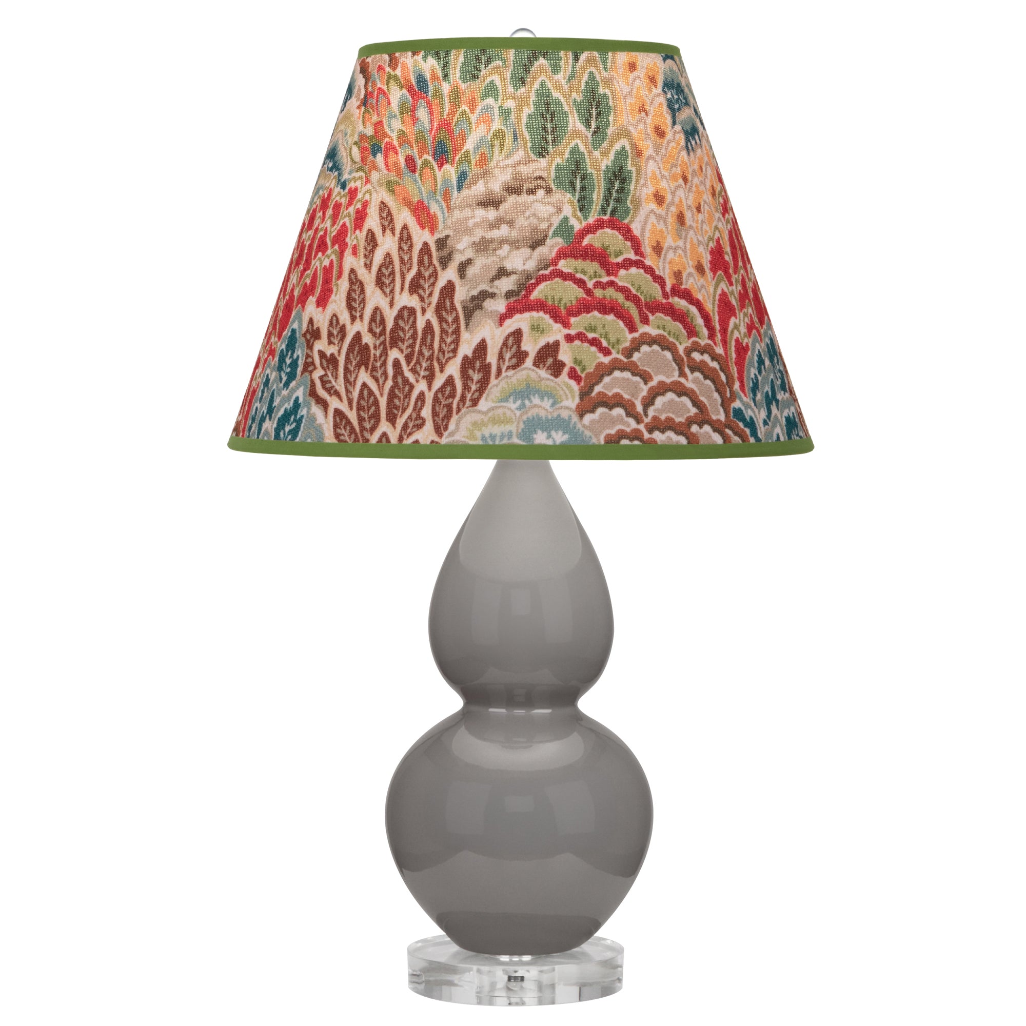 A770F | Smokey Taupe Small Double Gourd Accent Lamp