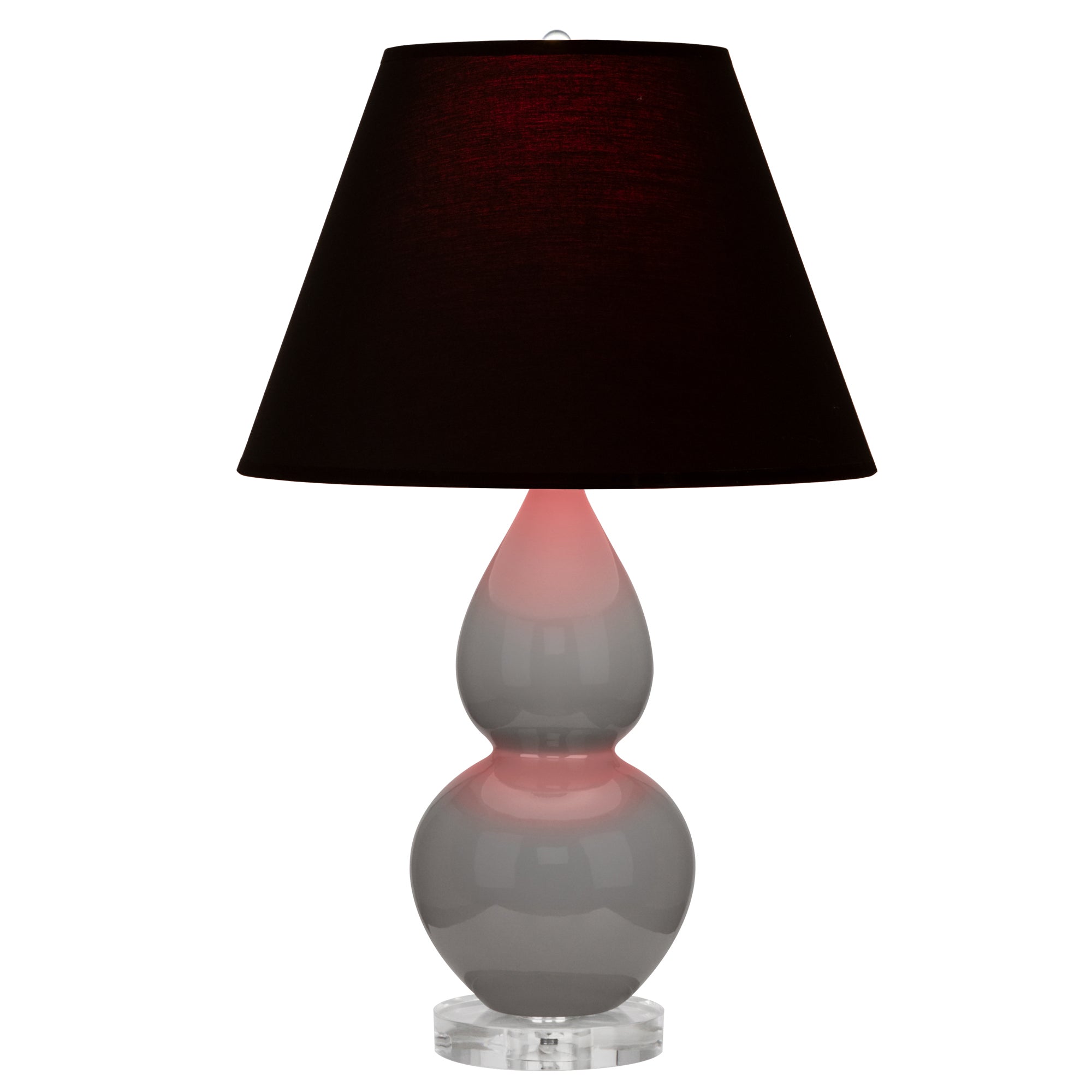 A770K | Smokey Taupe Small Double Gourd Accent Lamp