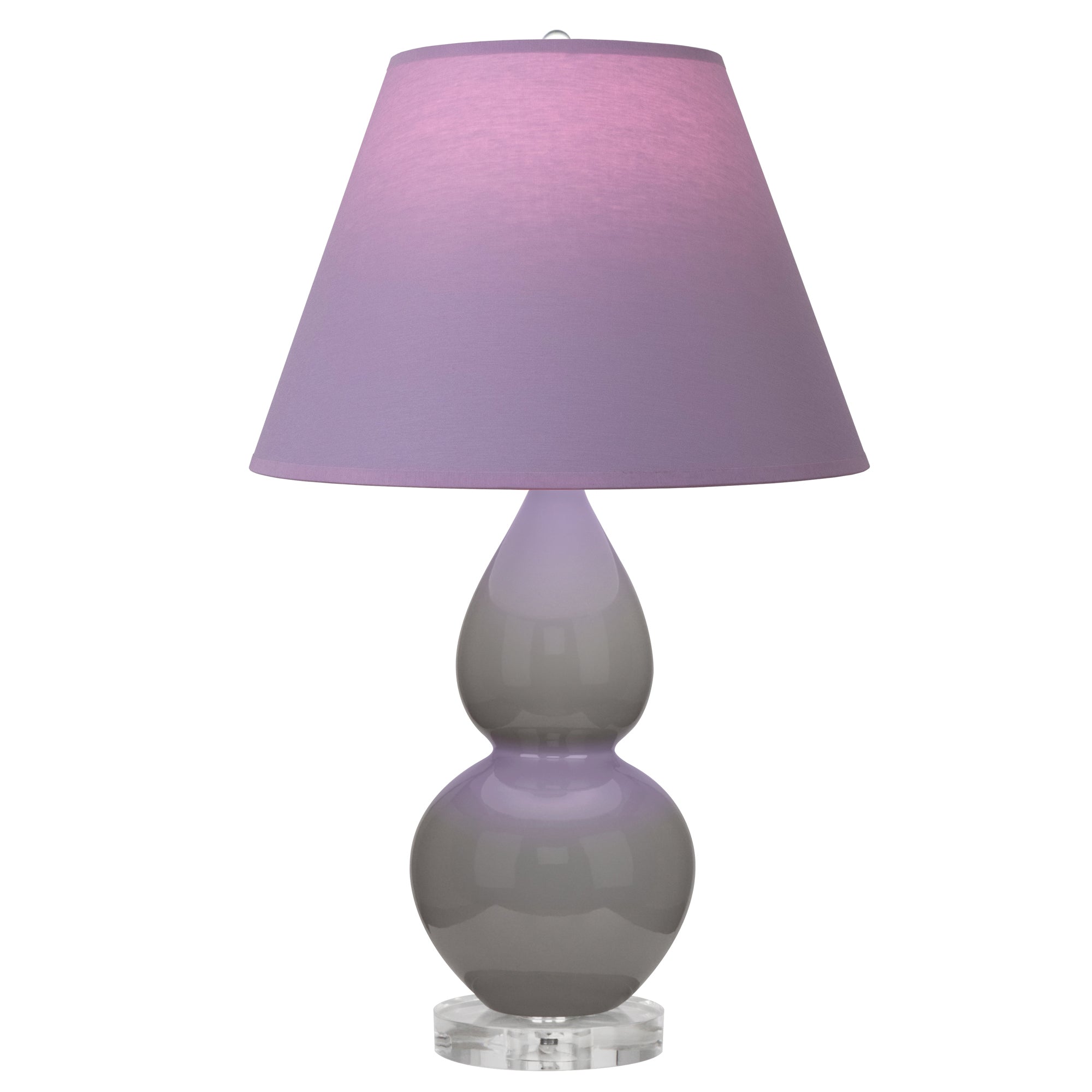 A770L | Smokey Taupe Small Double Gourd Accent Lamp