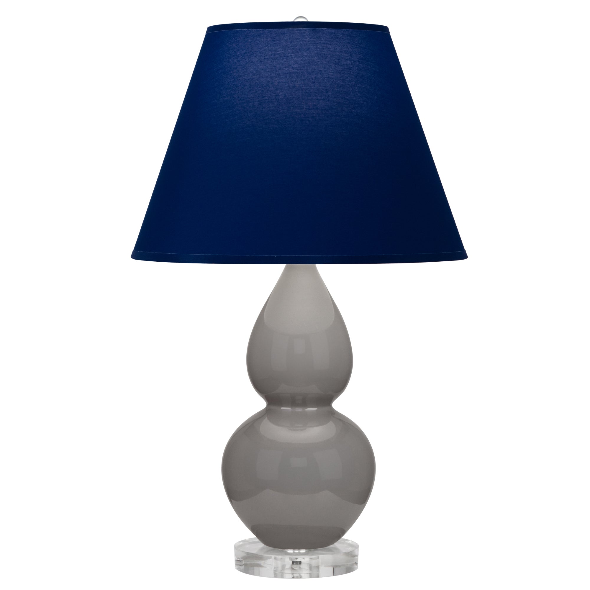 A770N | Smokey Taupe Small Double Gourd Accent Lamp
