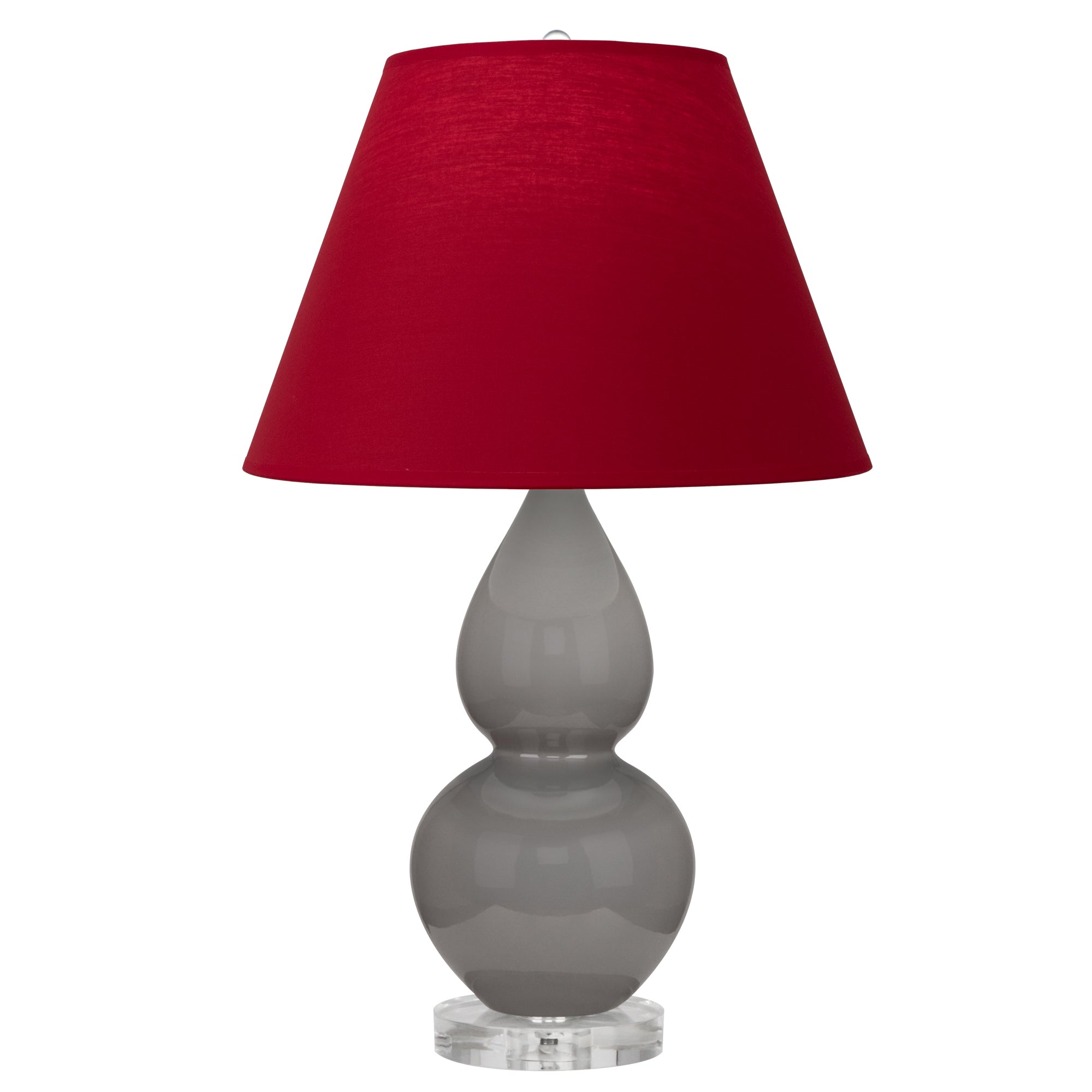 A770R | Smokey Taupe Small Double Gourd Accent Lamp