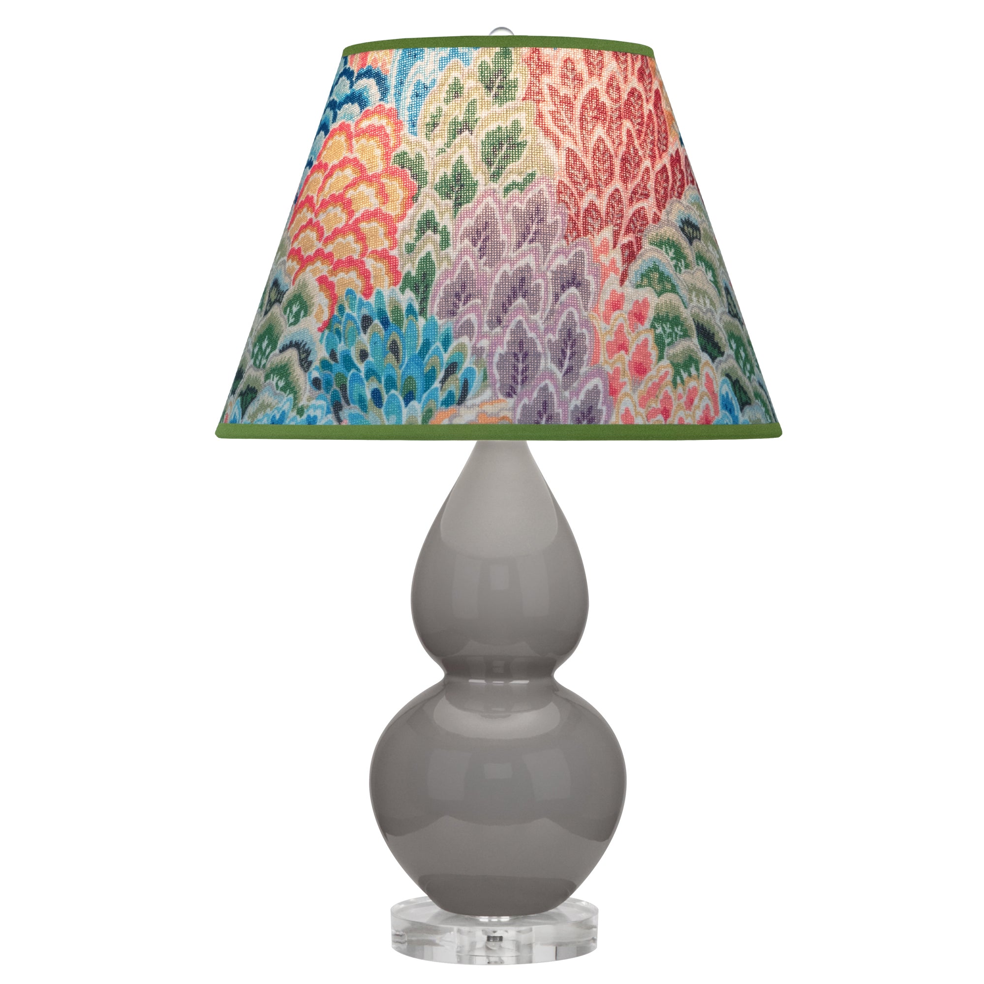 A770S | Smokey Taupe Small Double Gourd Accent Lamp
