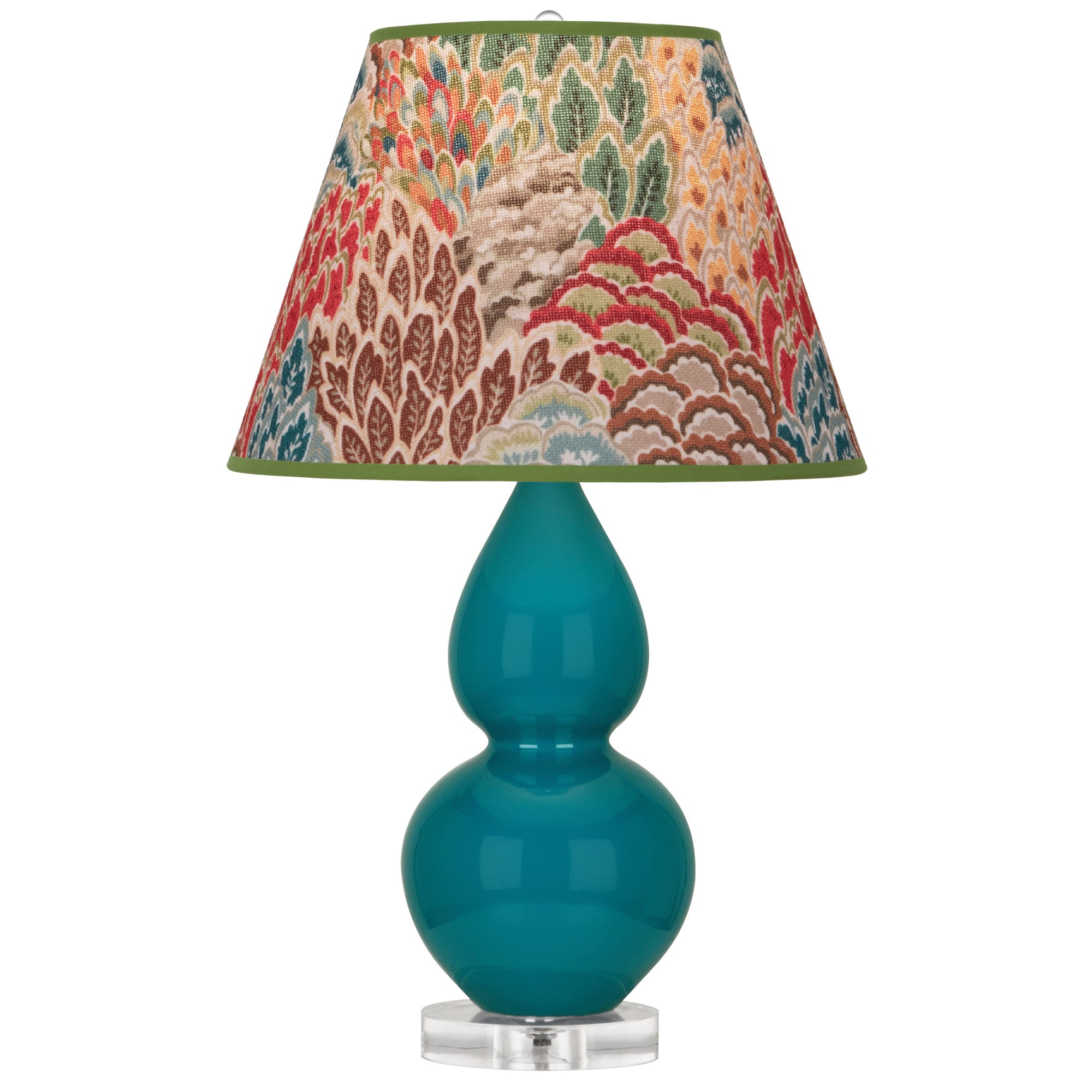 A773F | Peacock Small Double Gourd Accent Lamp