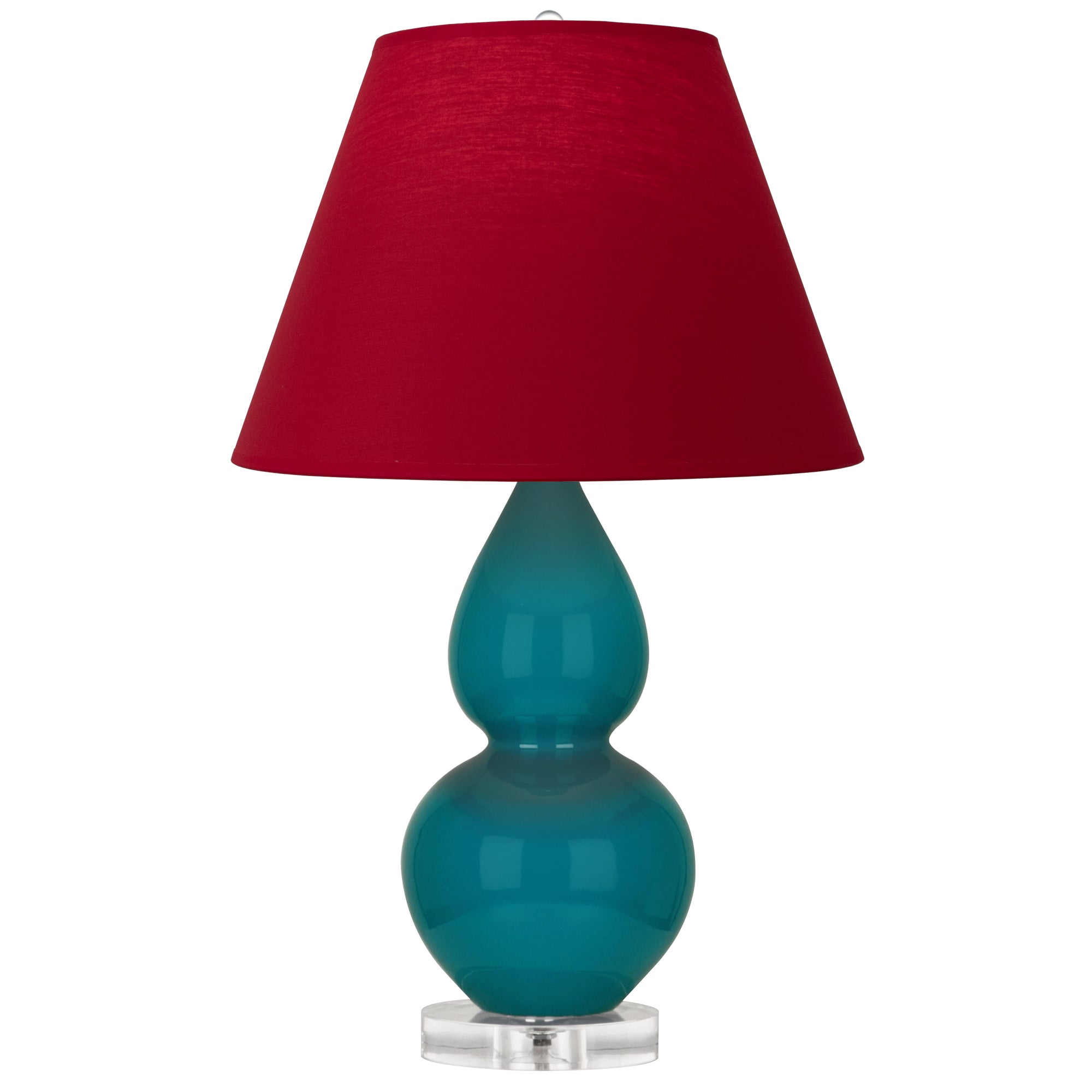 A773R | Peacock Small Double Gourd Accent Lamp