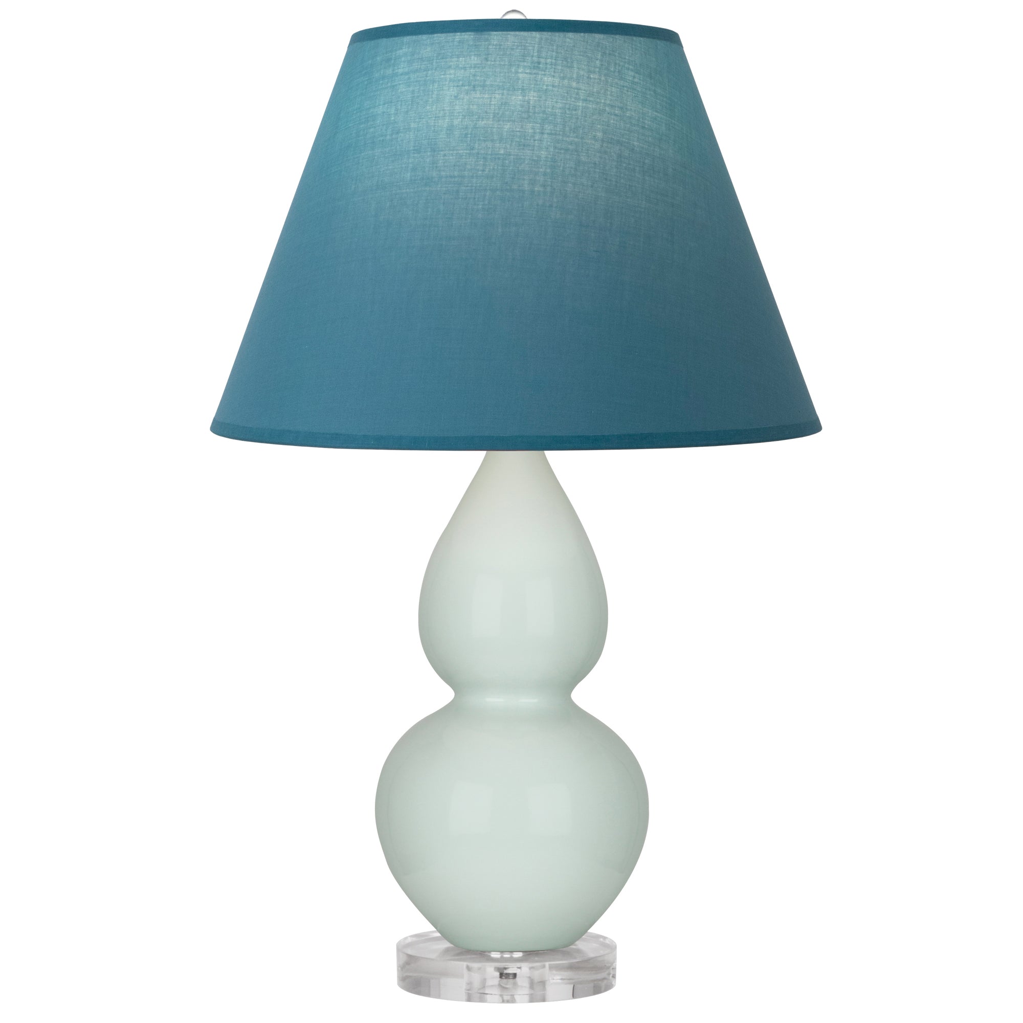 A788B | Celadon Small Double Gourd Accent Lamp