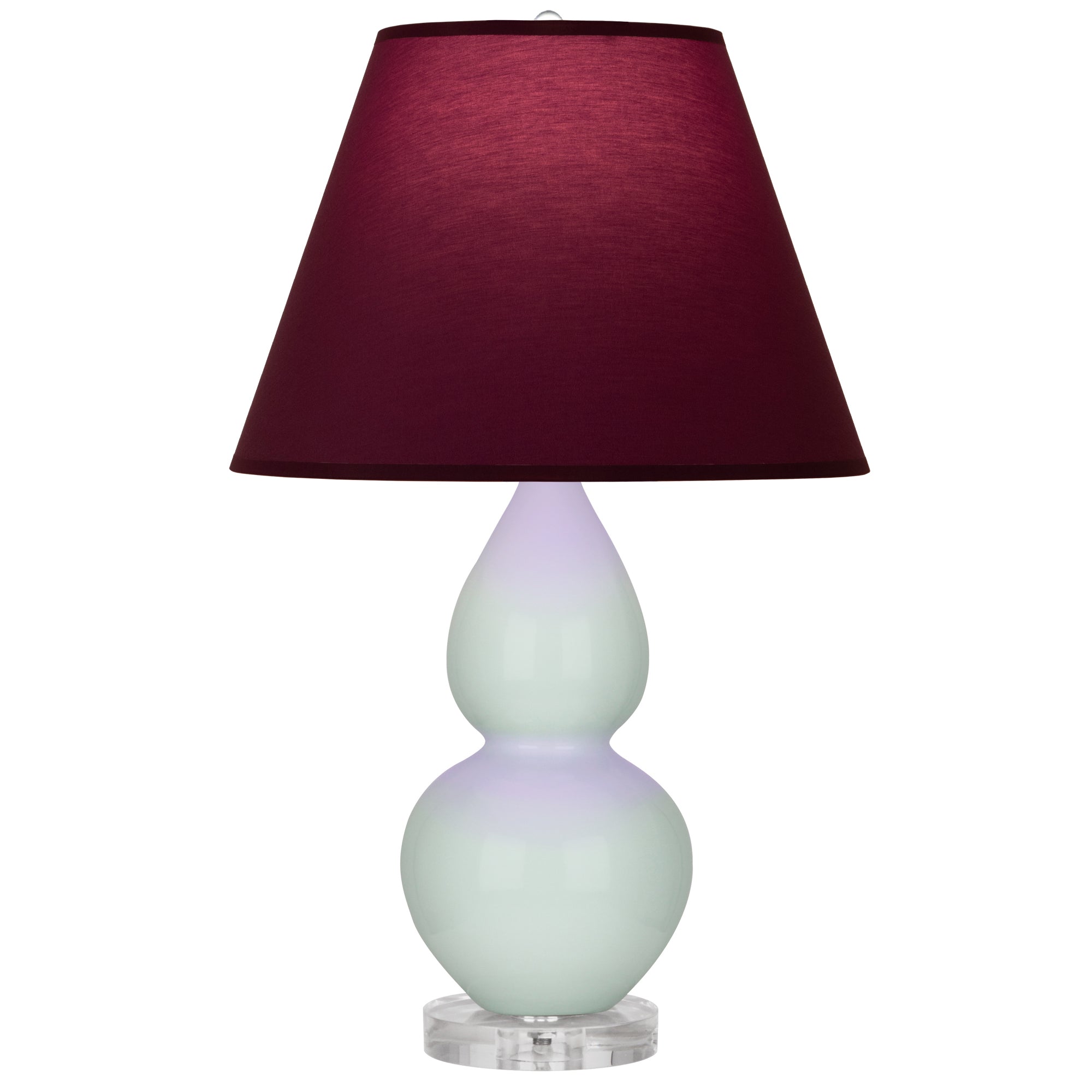 A788P | Celadon Small Double Gourd Accent Lamp
