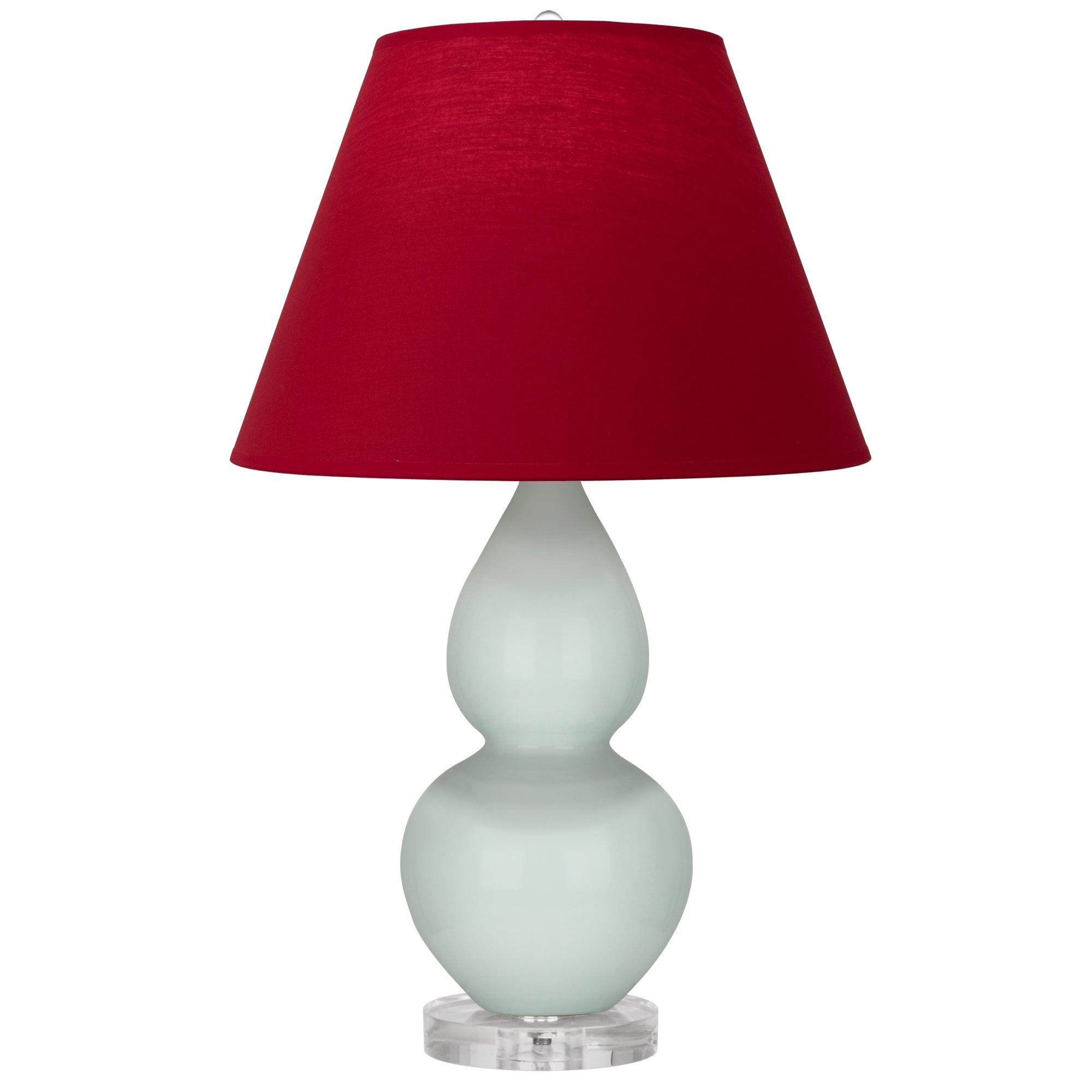 A788R | Celadon Small Double Gourd Accent Lamp