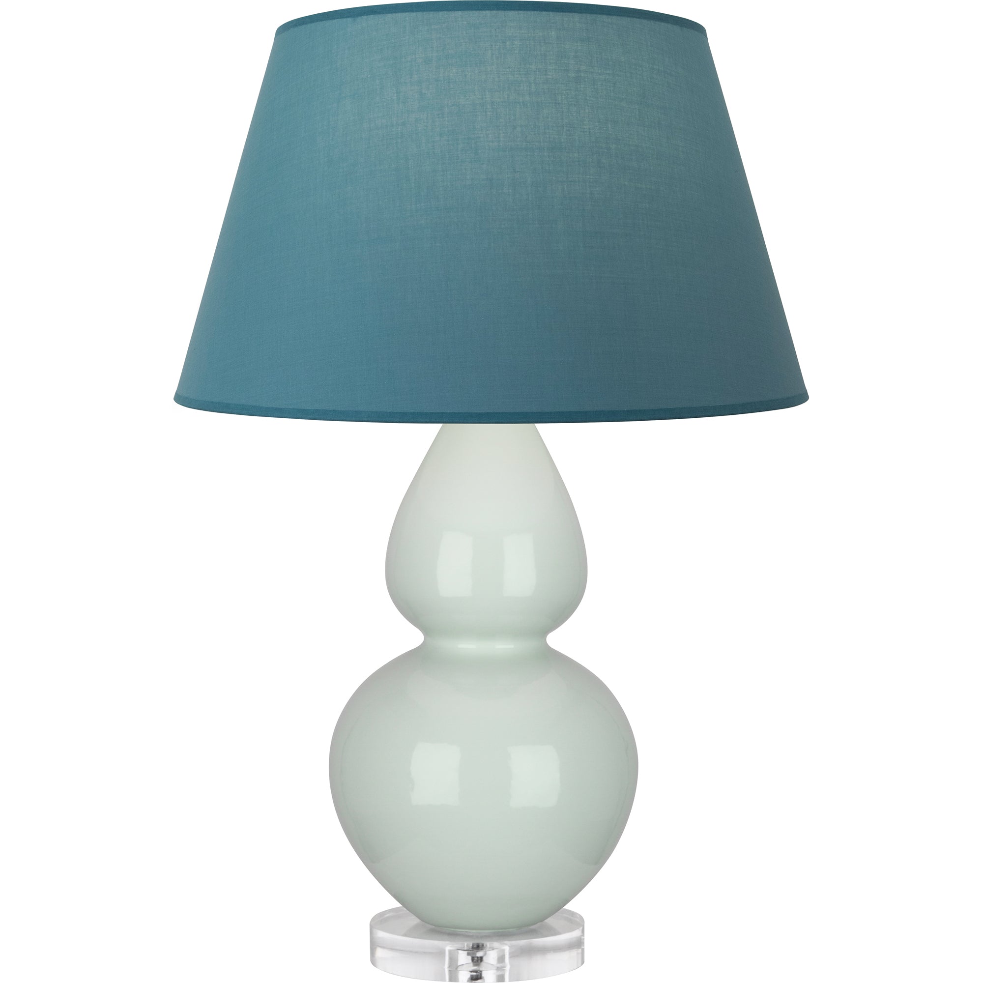 A791B | Celadon Double Gourd Table Lamp