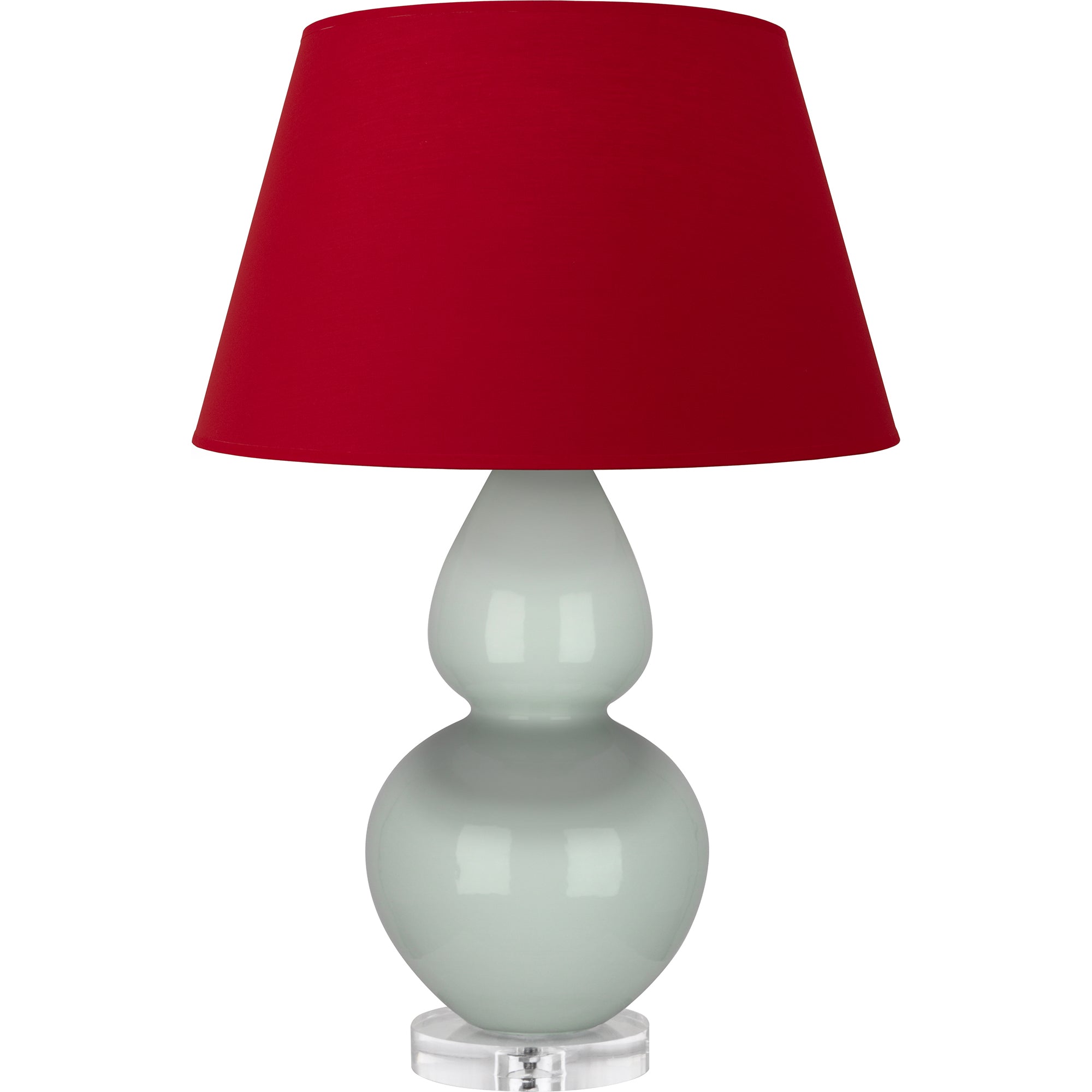A791R | Celadon Double Gourd Table Lamp