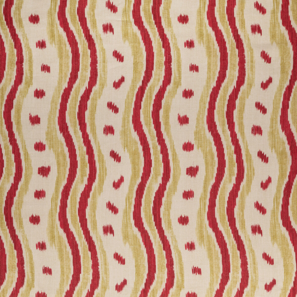 Ikat Stripe-Red/Green