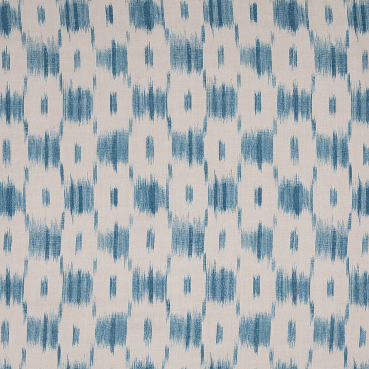 Ikat Check-Aqua