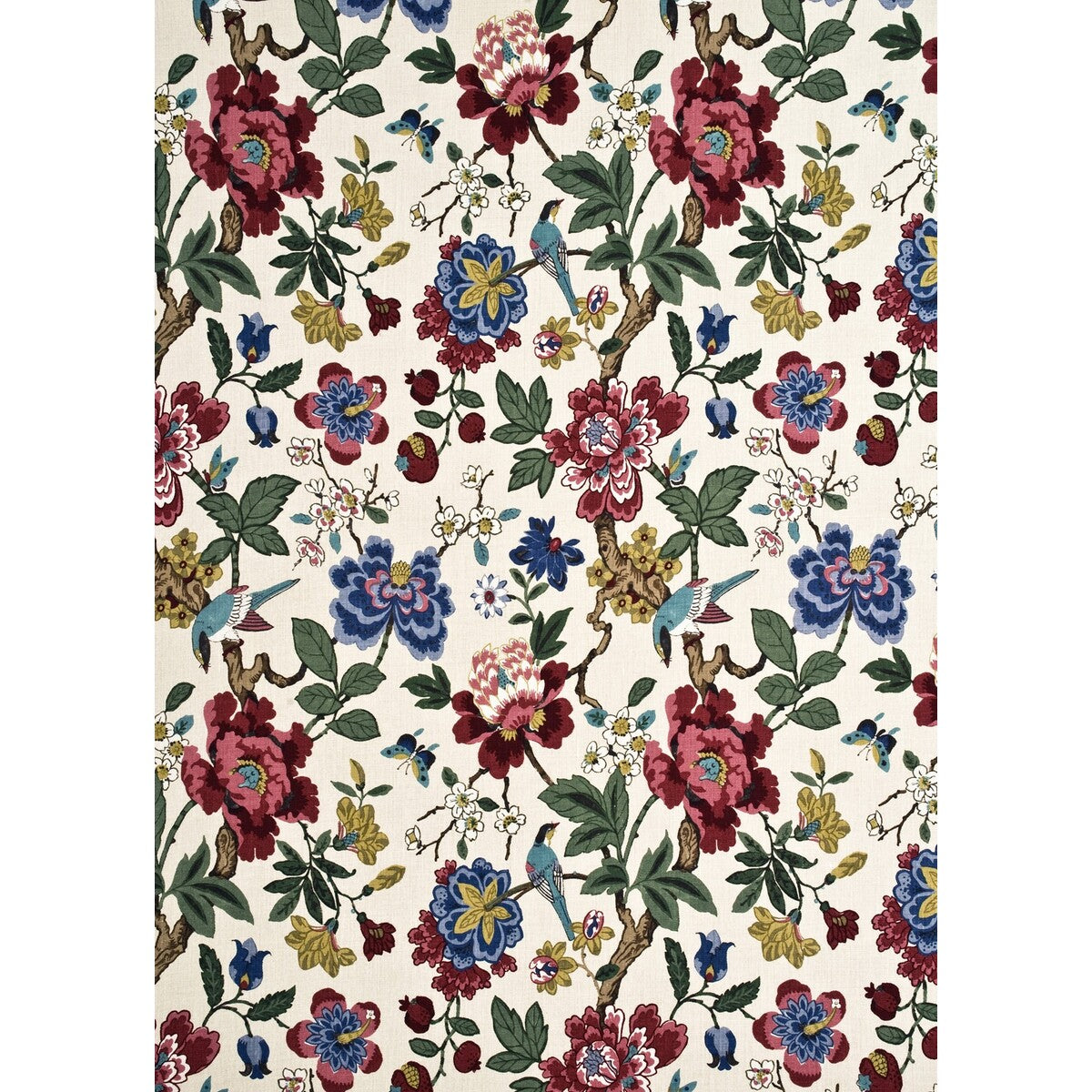 Persian Pomegranate-Red/Indigo/Stone