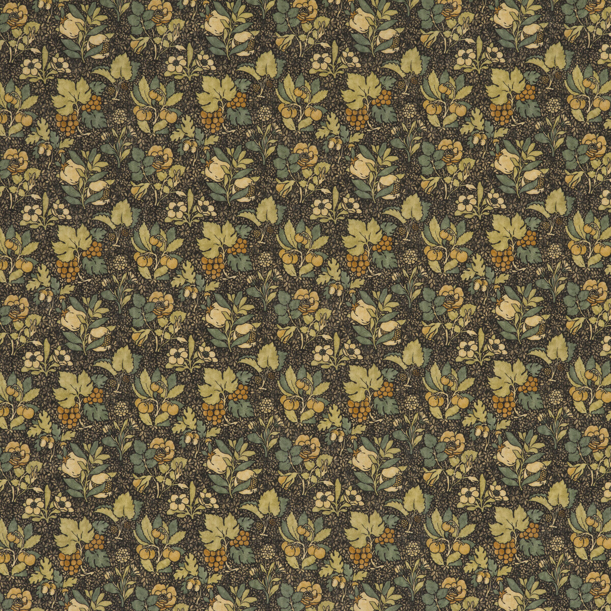Meadow Fruit-Charcoal/Green