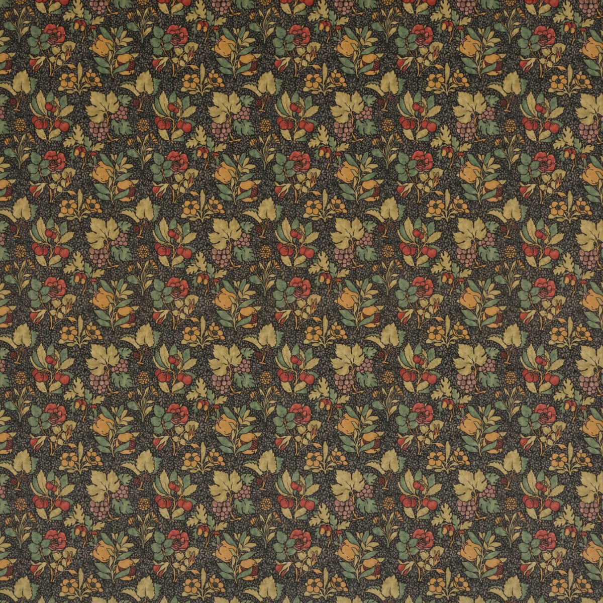 Meadow Fruit Velvet-Cinder/Multi