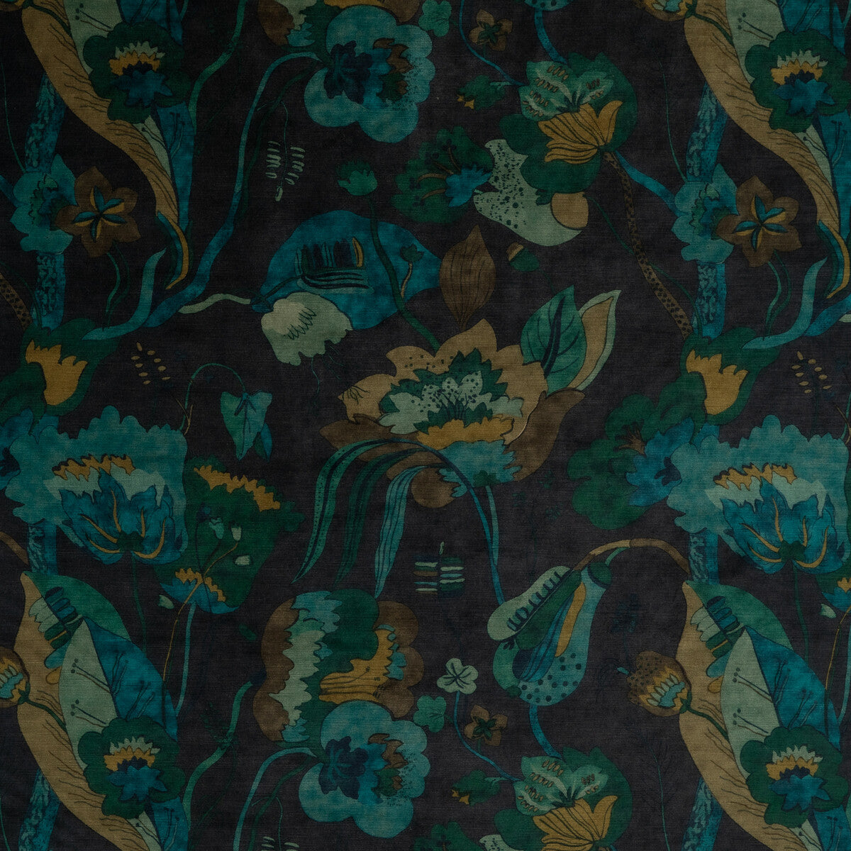 California Velvet-Indigo/Teal