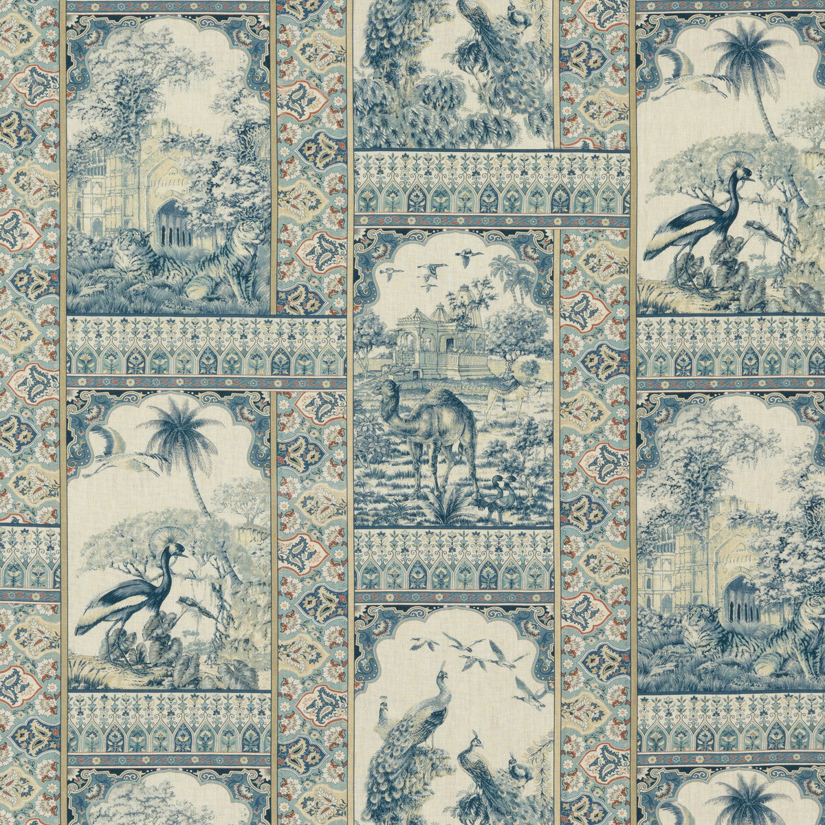 Indienne Toile-Red/Blue