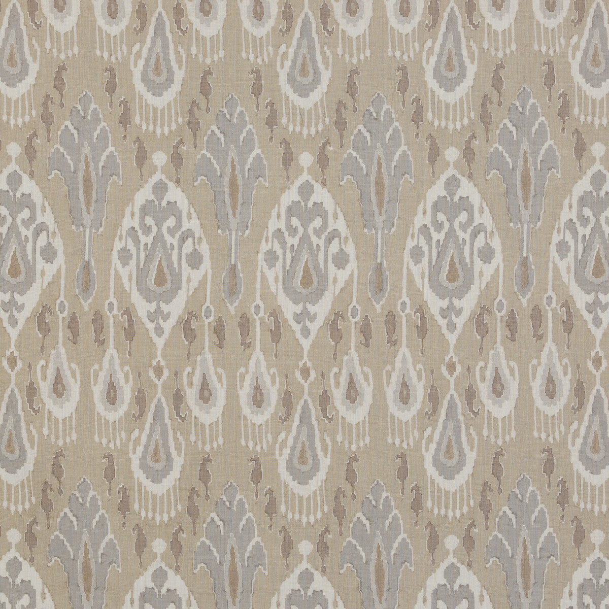 Ikat Bokhara Linen-Parchment