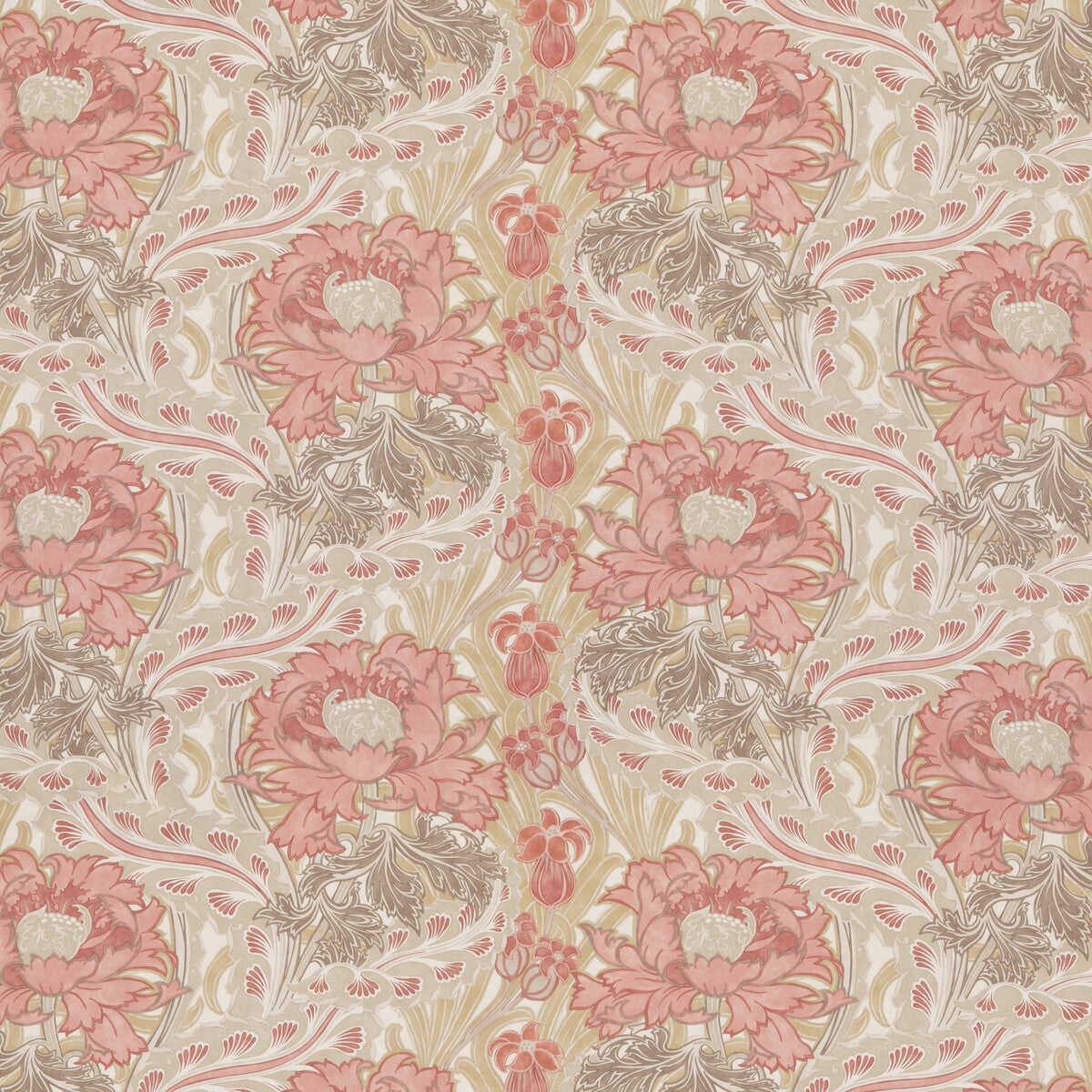 Brantwood Cotton-Coral/Sand