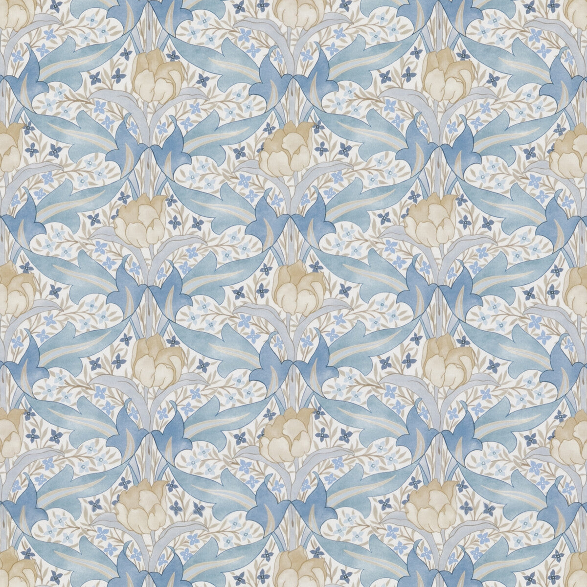 Tulip &amp; Jasmine Cotton-Blue