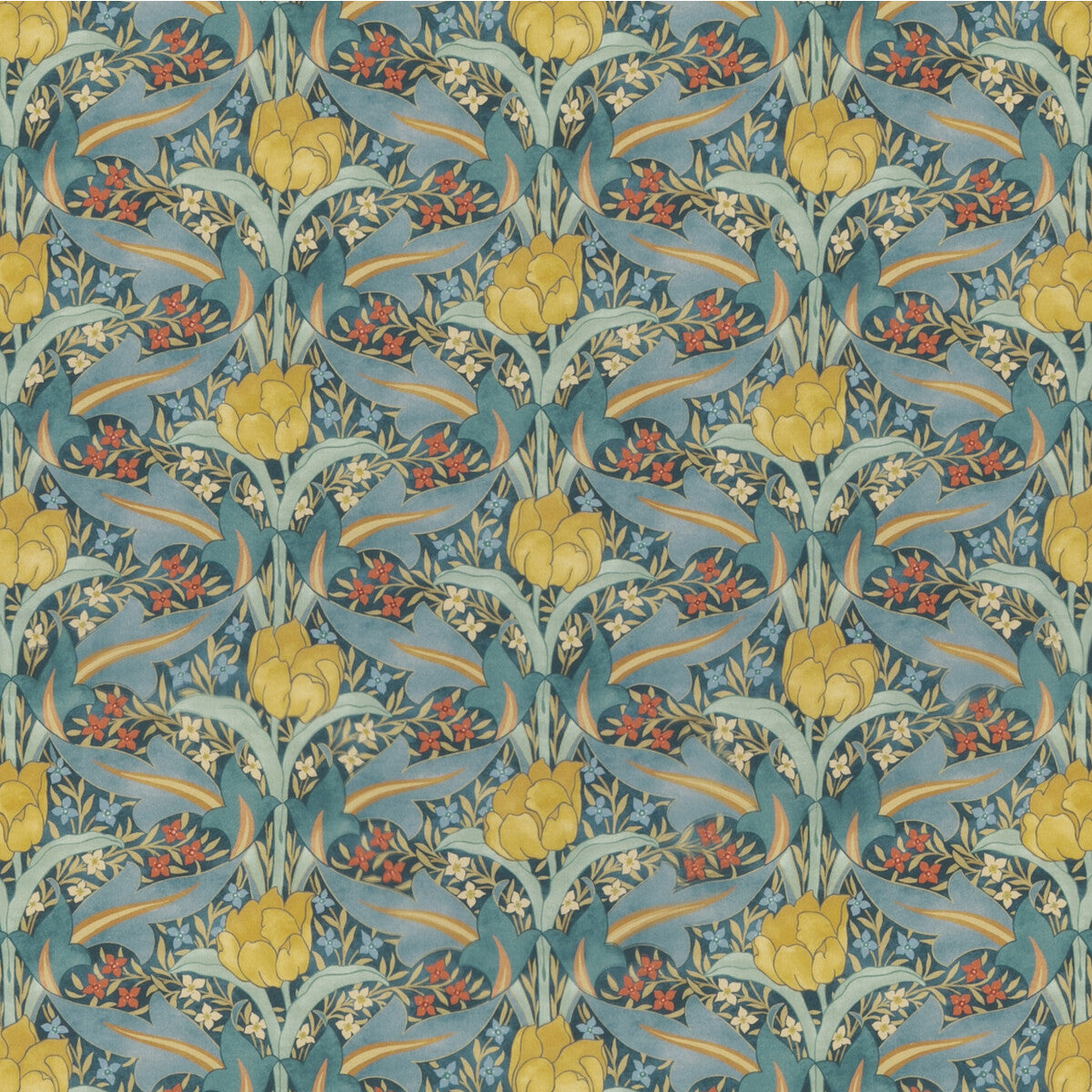 Tulip &amp; Jasmine Cotton-Teal